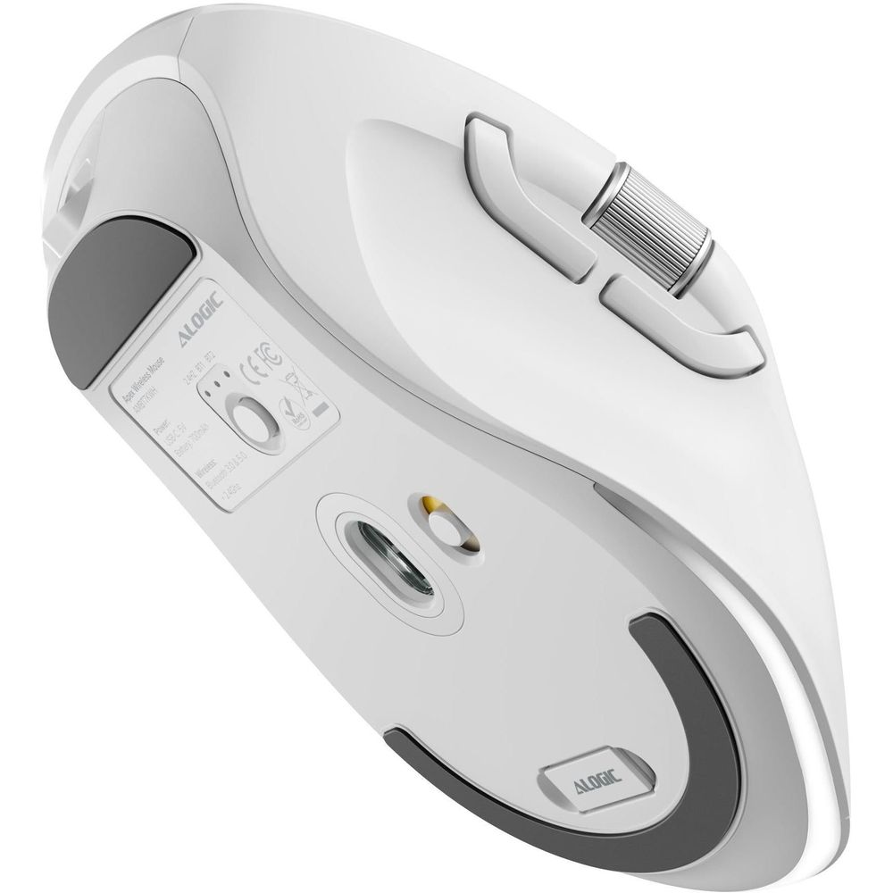 ALOGIC Apex Bluetooth USB-C 7 Keys Programmable Mouse (White)