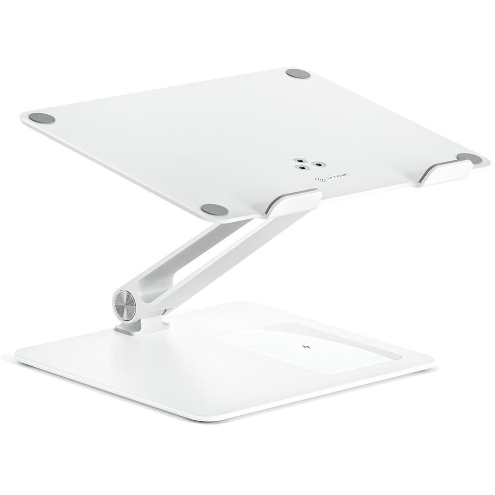 ALOGIC Elite Power Laptop Stand with Wireless Charger (White)