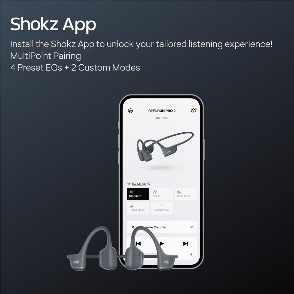 Shokz OpenRun Pro 2 Mini Open-Ear Headphones (Black)
