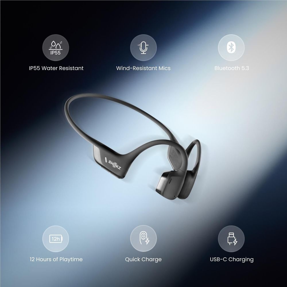 Shokz OpenRun Pro 2 Mini Open-Ear Headphones (Black)
