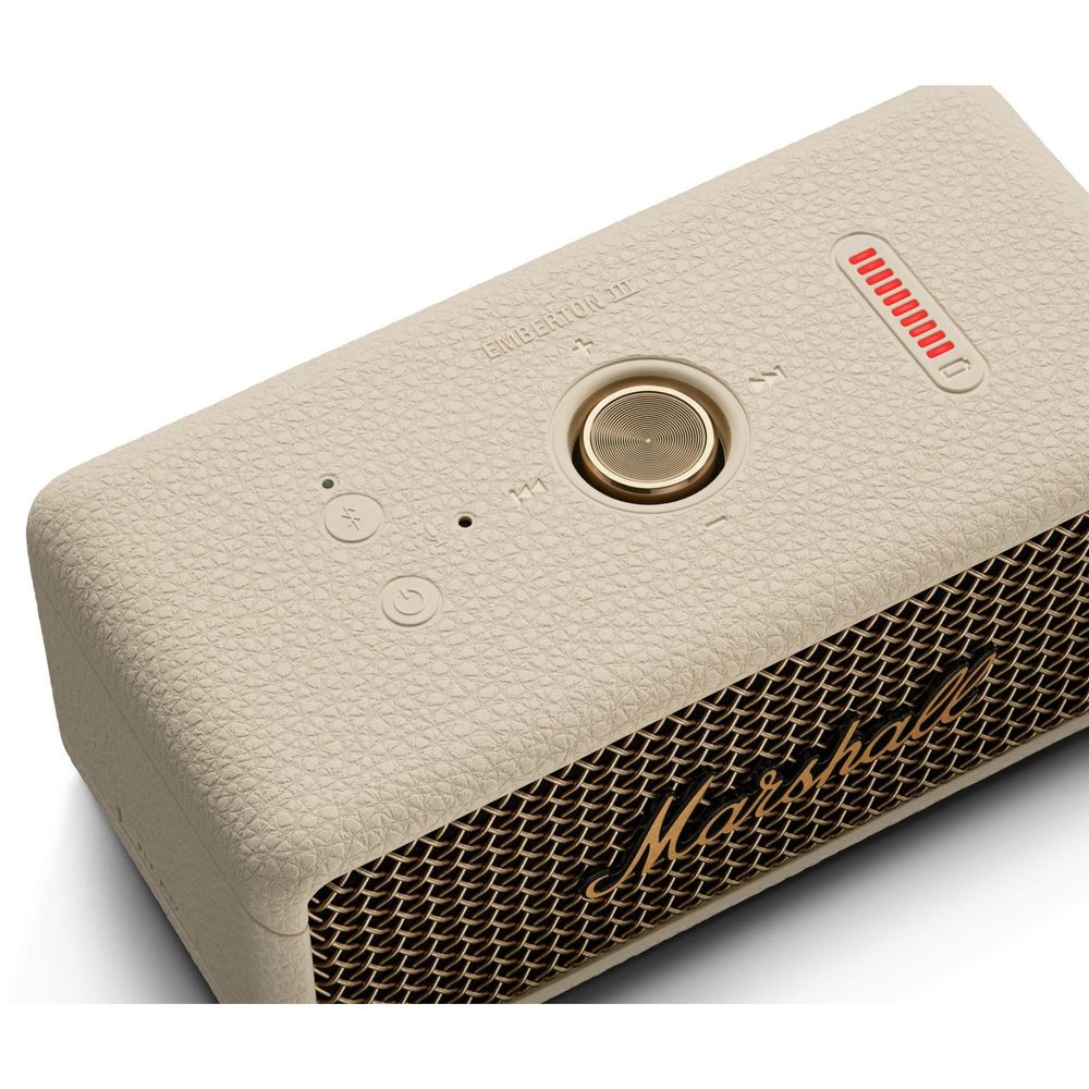 Marshal Emberton III Portable Bluetooth Speaker (Cream)