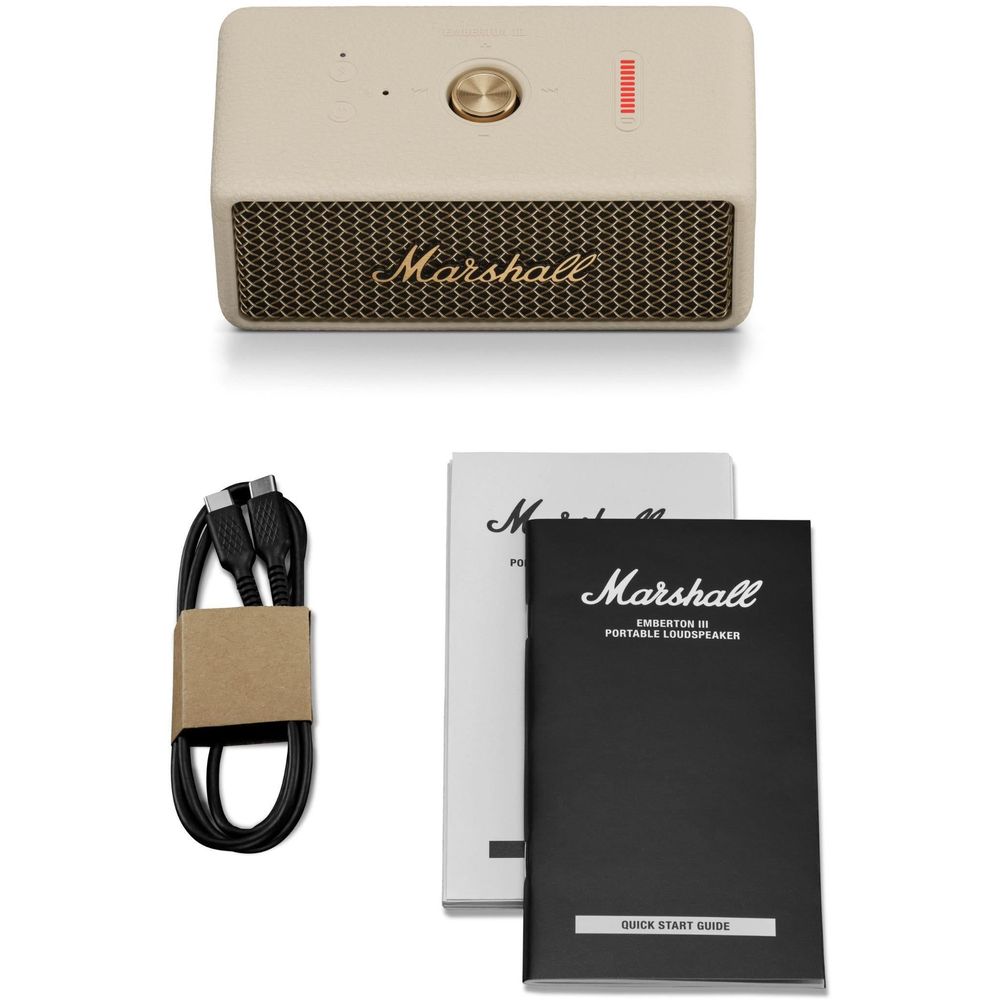 Marshal Emberton III Portable Bluetooth Speaker (Cream)