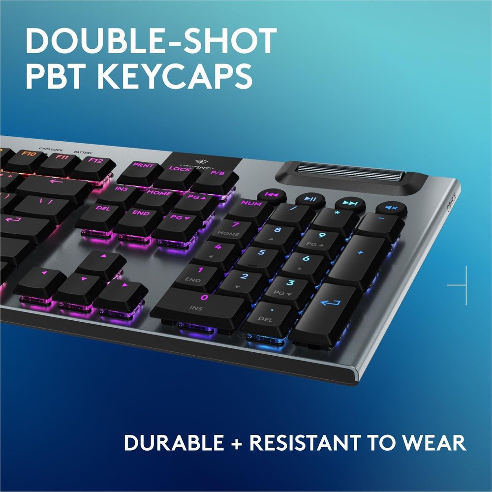Logitech G915 X LIGHTSPEED Low-Profile Wireless Gaming Keyboard (Black)