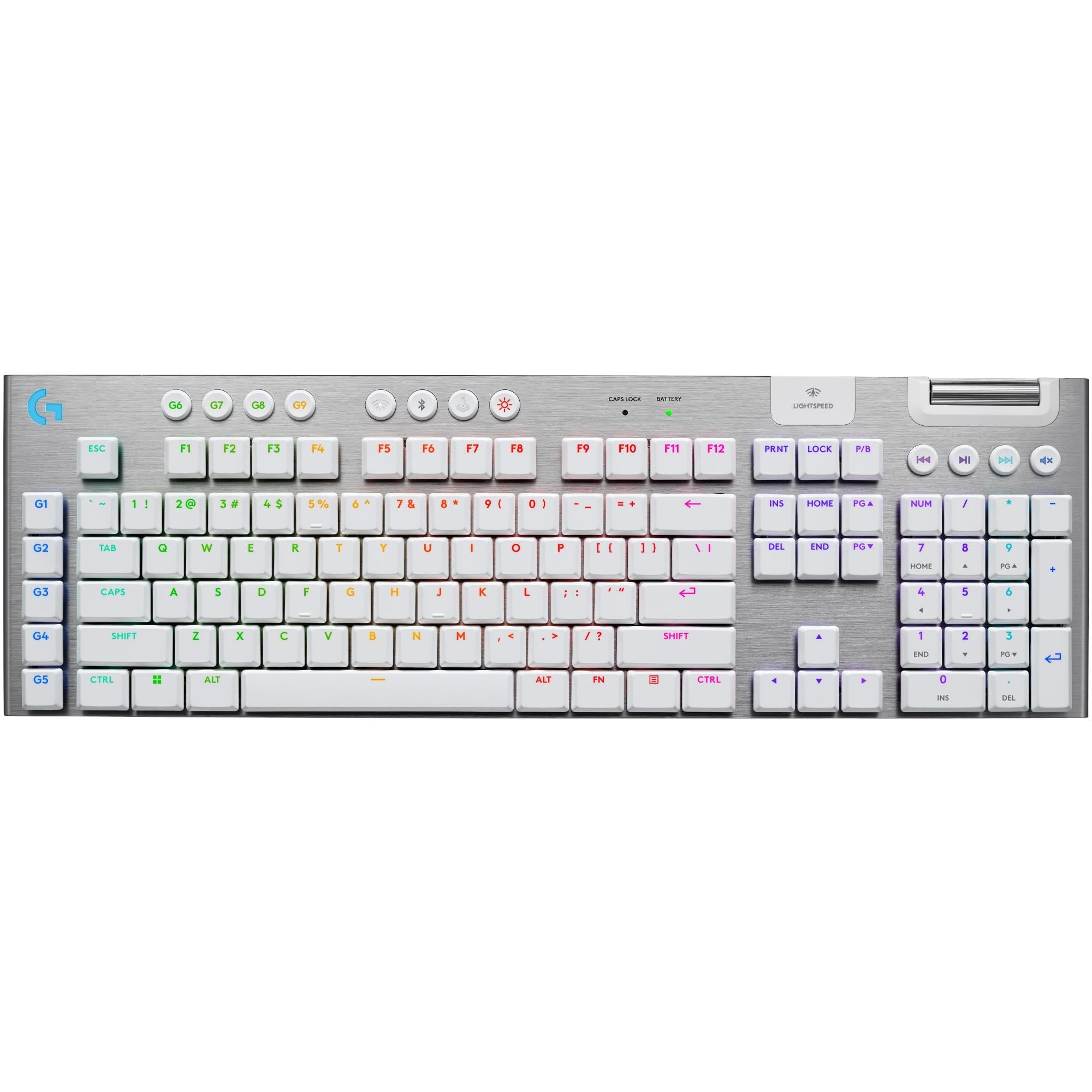 Logitech G915 X LIGHTSPEED Low-Profile Wireless Gaming Keyboard (White)