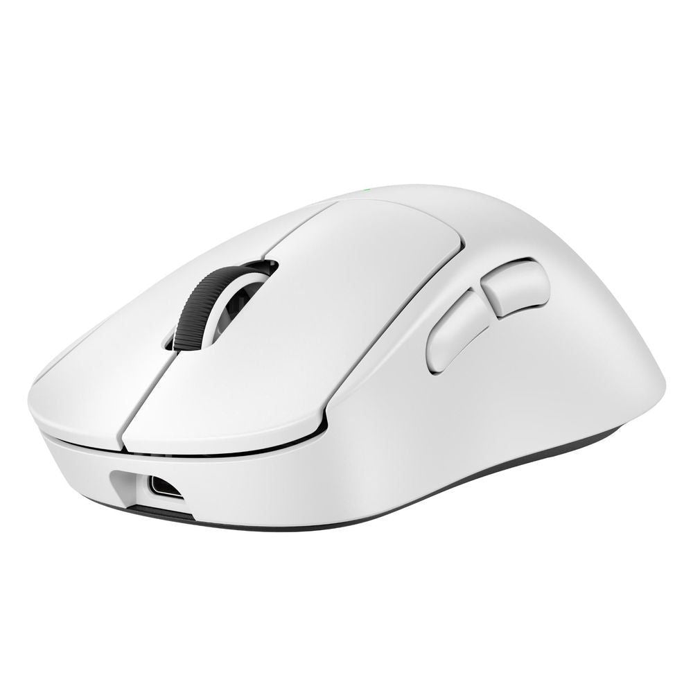 Logitech G PRO X SUPERLIGHT 2 DEX wireless gaming mouse, white side view with right buttons