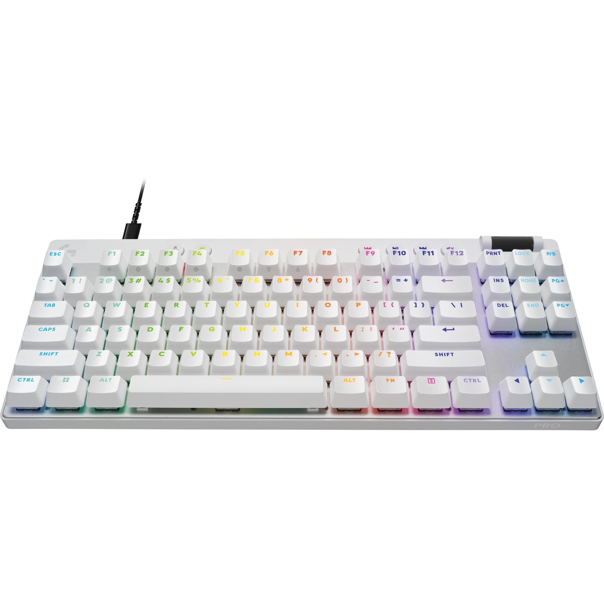 Logitech G PRO X TKL RAPID Gaming Keyboard with Magnetic Analog Switches (White)
