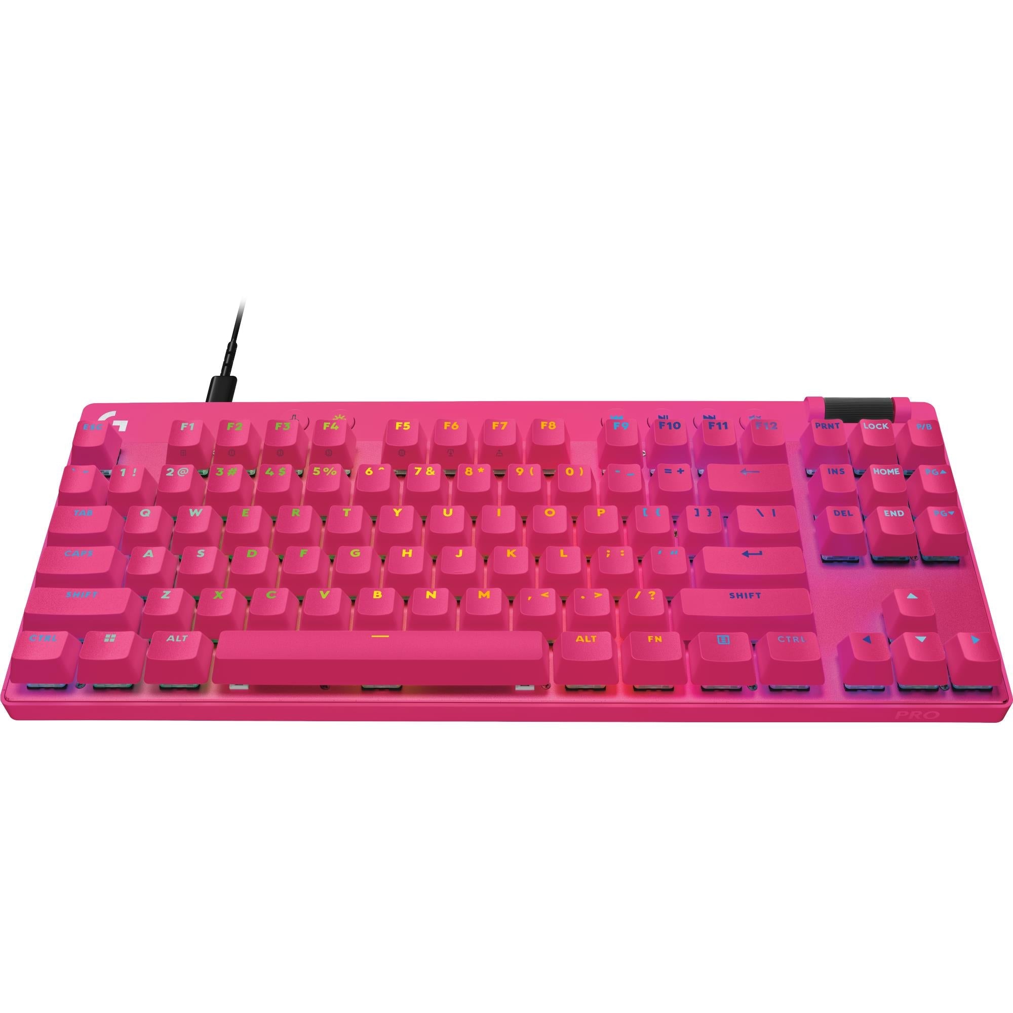 Logitech G PRO X TKL RAPID Gaming Keyboard with Magnetic Analog Switches (Magenta)