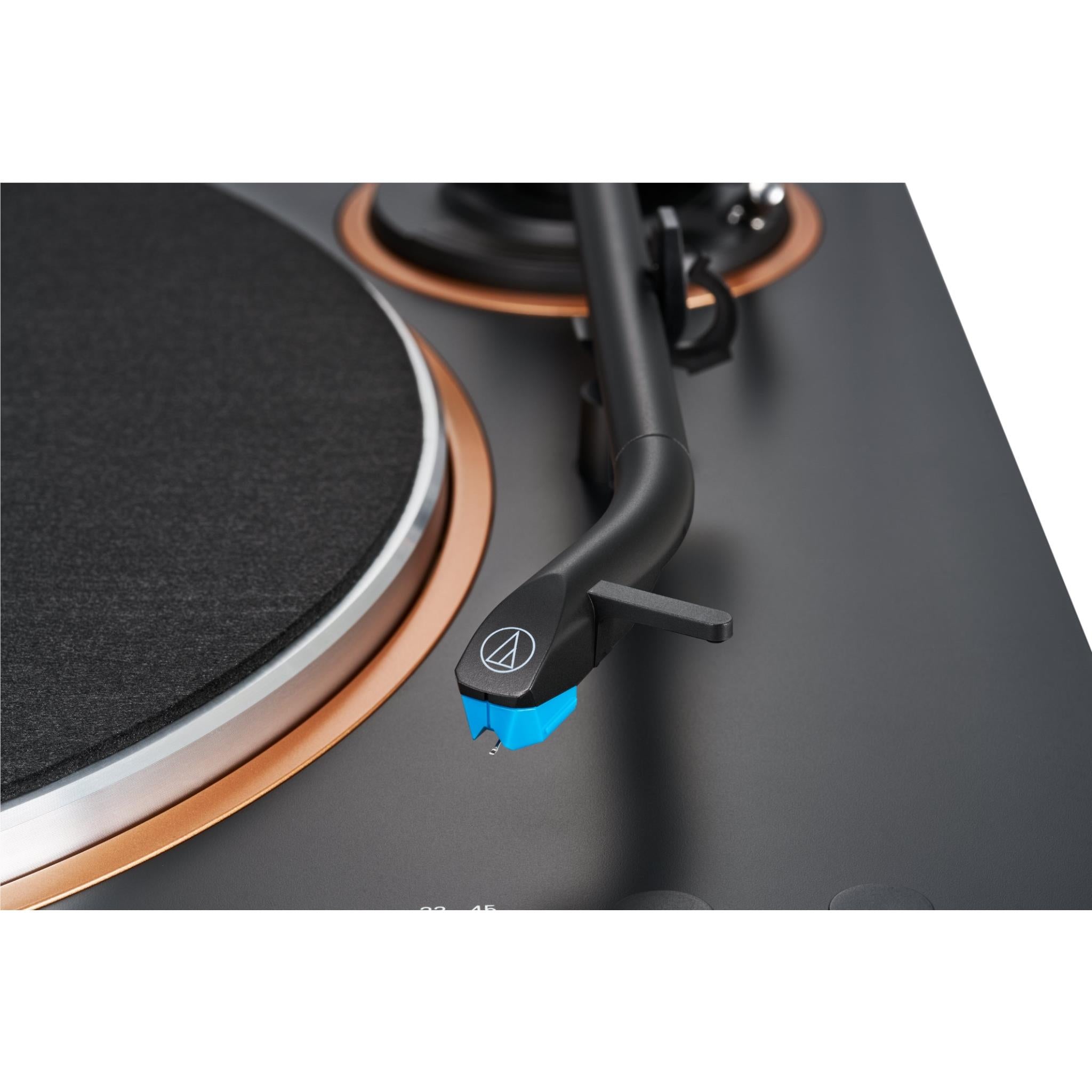 Audio-Technica AT-LP70XBT fully automatic Bluetooth turntable in black and bronze, image 11 - Turntables at Tech Supply Shed NZ