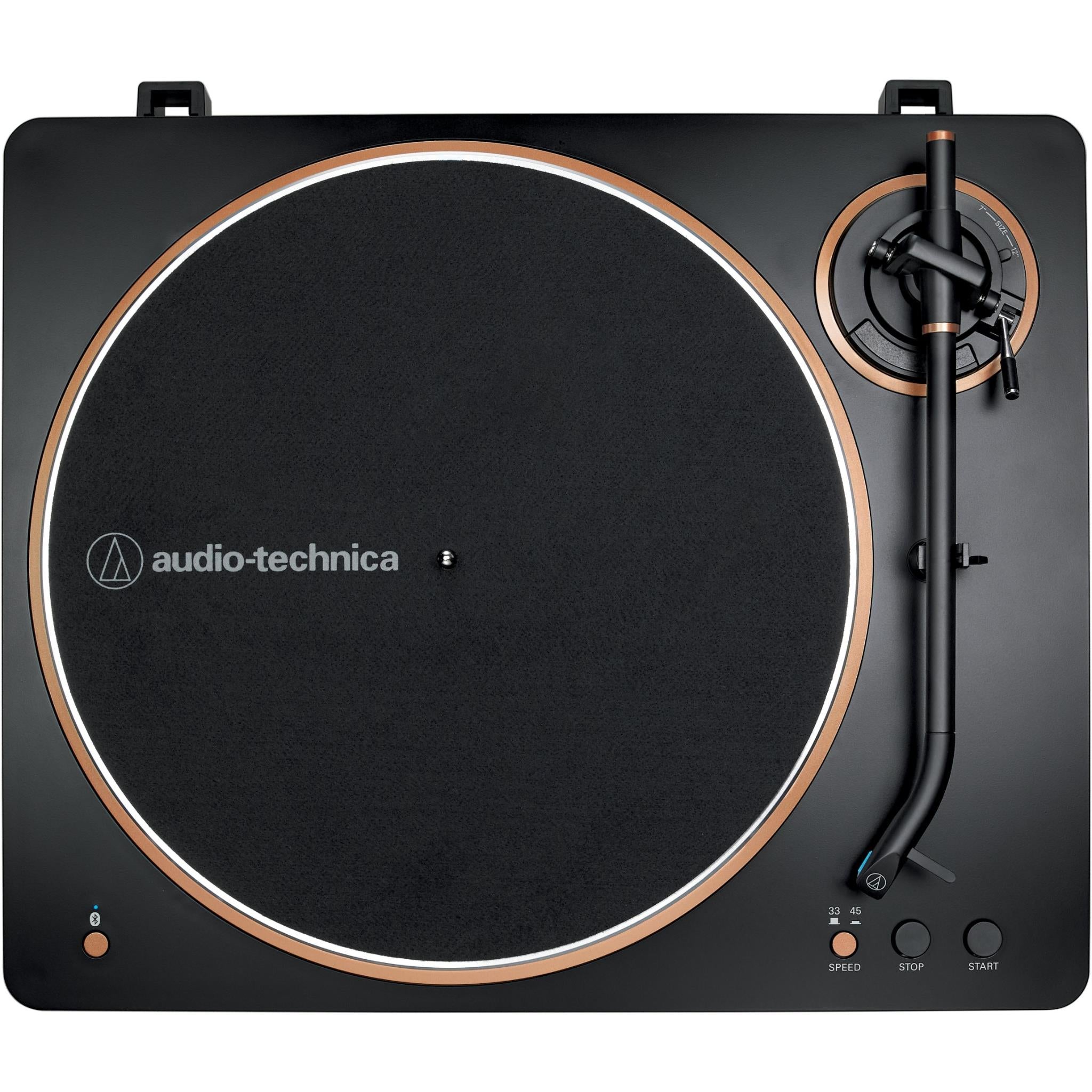 Audio-Technica AT-LP70XBT fully automatic Bluetooth turntable in black and bronze, image 3 - Turntables at Tech Supply Shed NZ