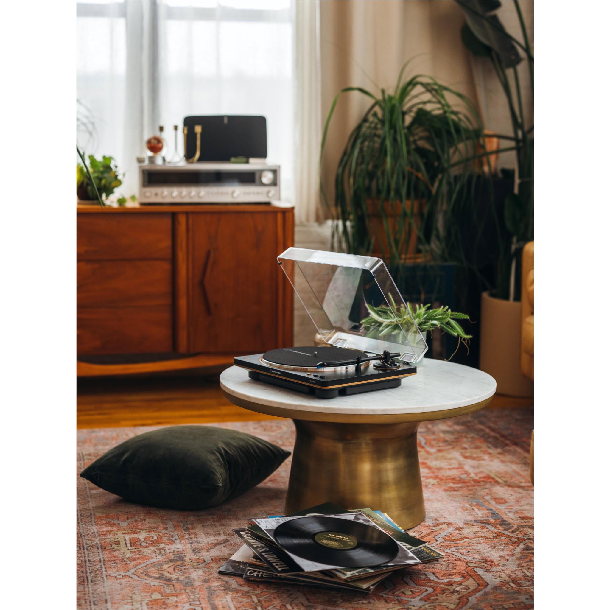 Audio-Technica AT-LP70XBT fully automatic Bluetooth turntable in black and bronze, image 9 - Turntables at Tech Supply Shed NZ