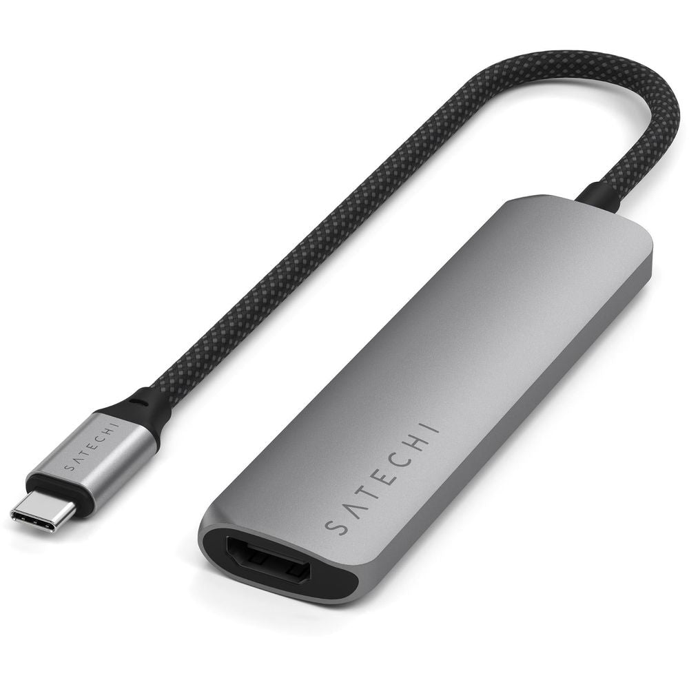 Satechi 4-in-1 USB-C Slim Multiport Adapter 4K (Space Grey)