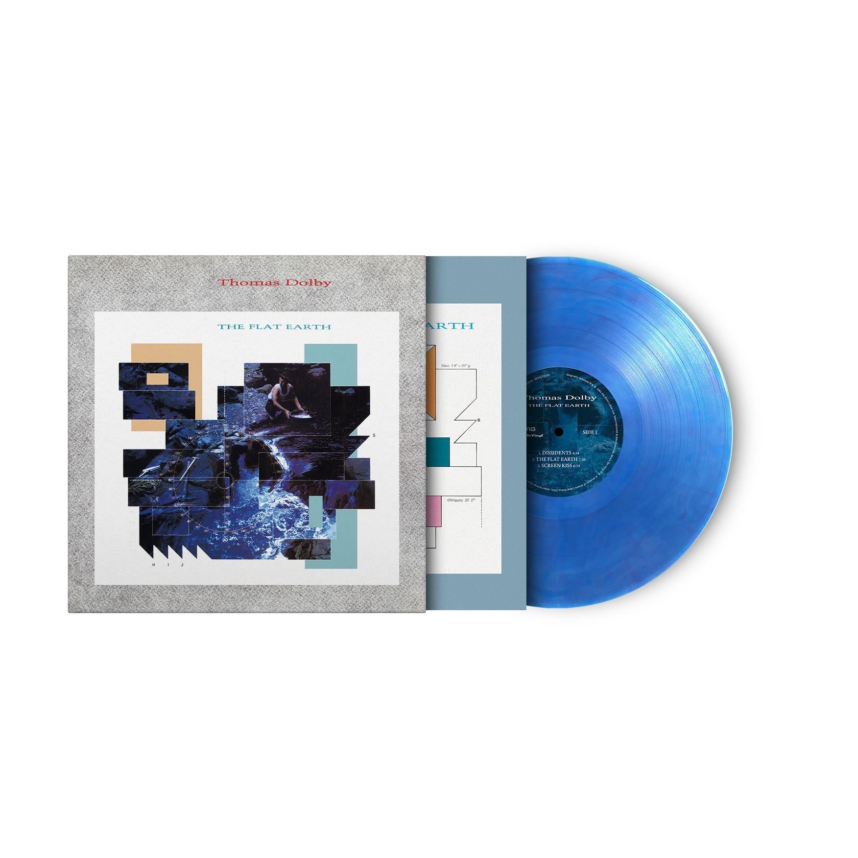 The Flat Earth (Blue Vinyl) - By: Thomas Dolby