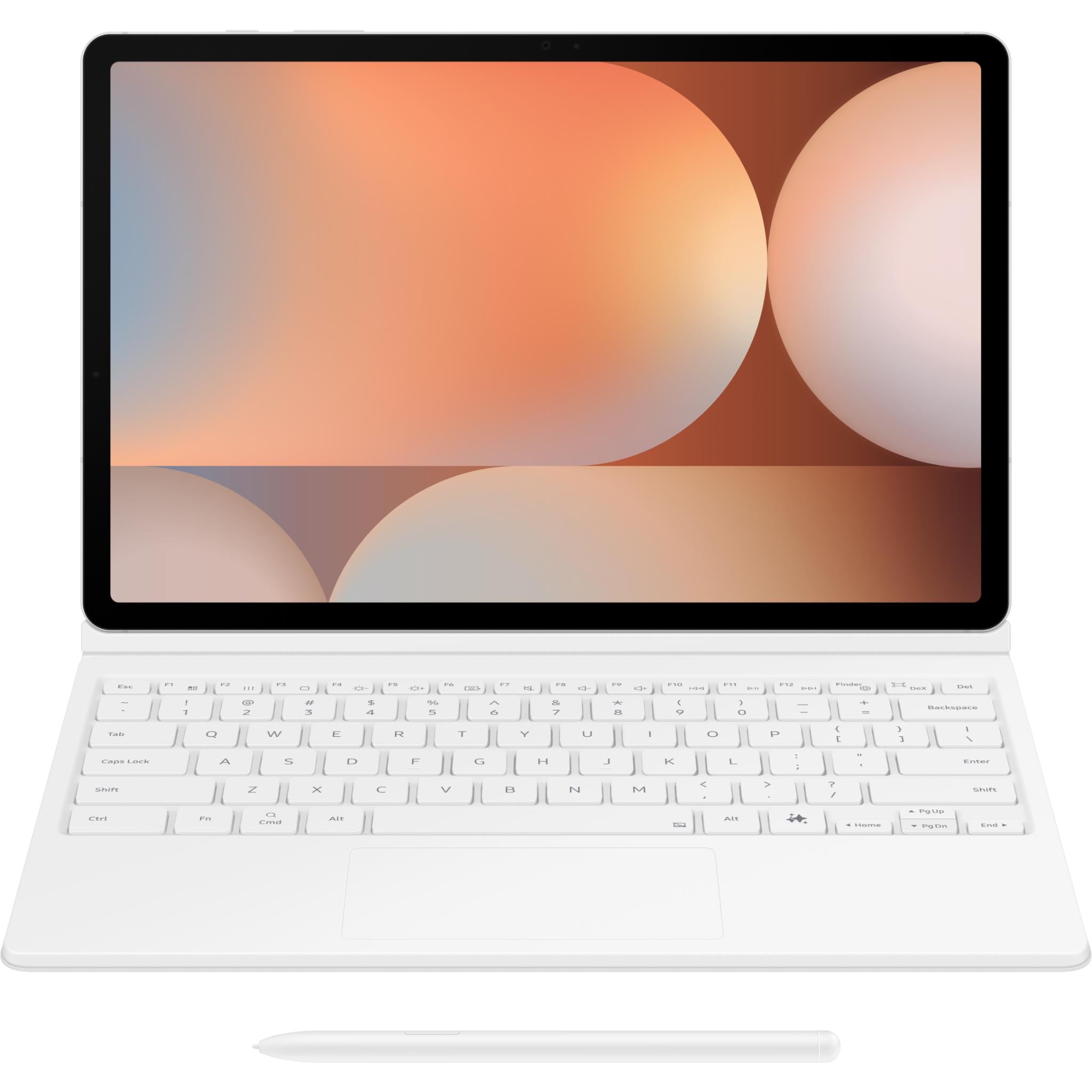 Samsung Book Cover Keyboard with Trackpad and AI Key for Tab S10+ (White)