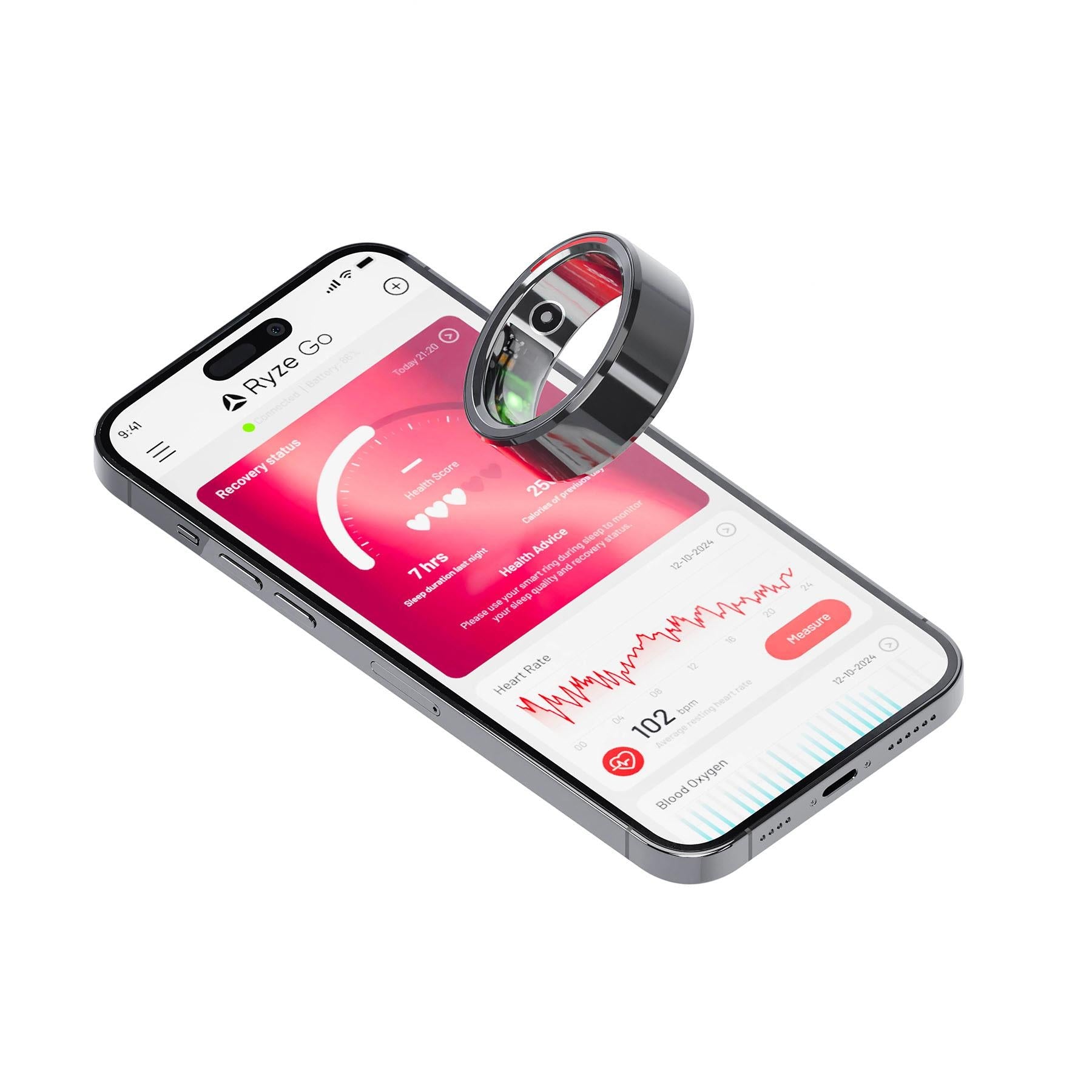 Ryze Element Smart Ring [Size 13] (Black)