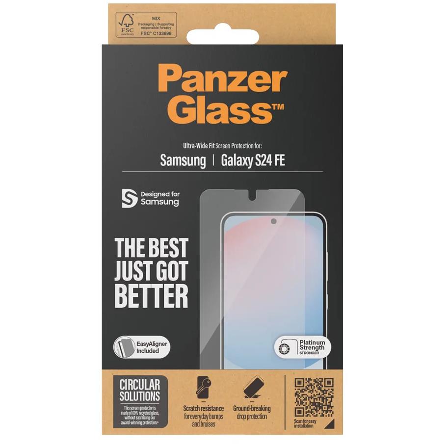 PanzerGlass Ultra Wide Screen Protector for Samsung Galaxy S24 FE