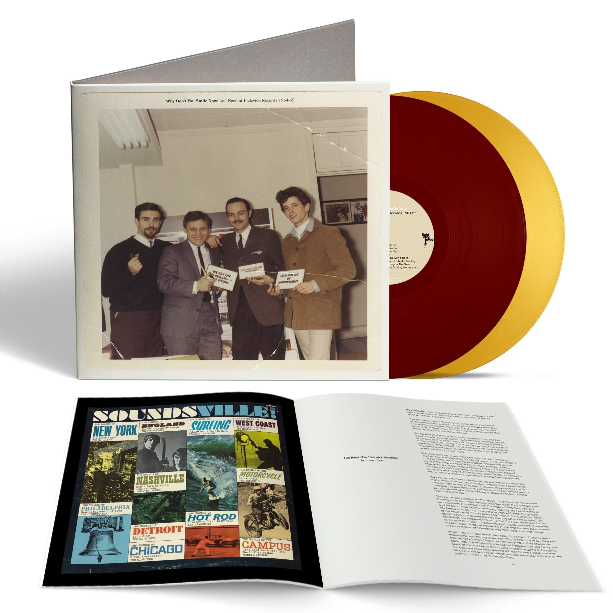 Why Don’t You Smile Now: Lou Reed at Pickwick Records 1964-65 (Oxblood & Gold Vinyl) - By: Various Artists