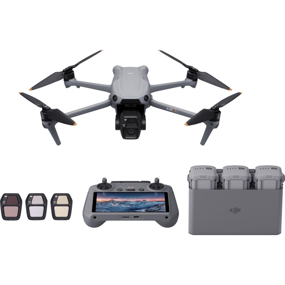 DJI Air 3S Dual Camera Drone Fly More Combo (DJI RC 2)