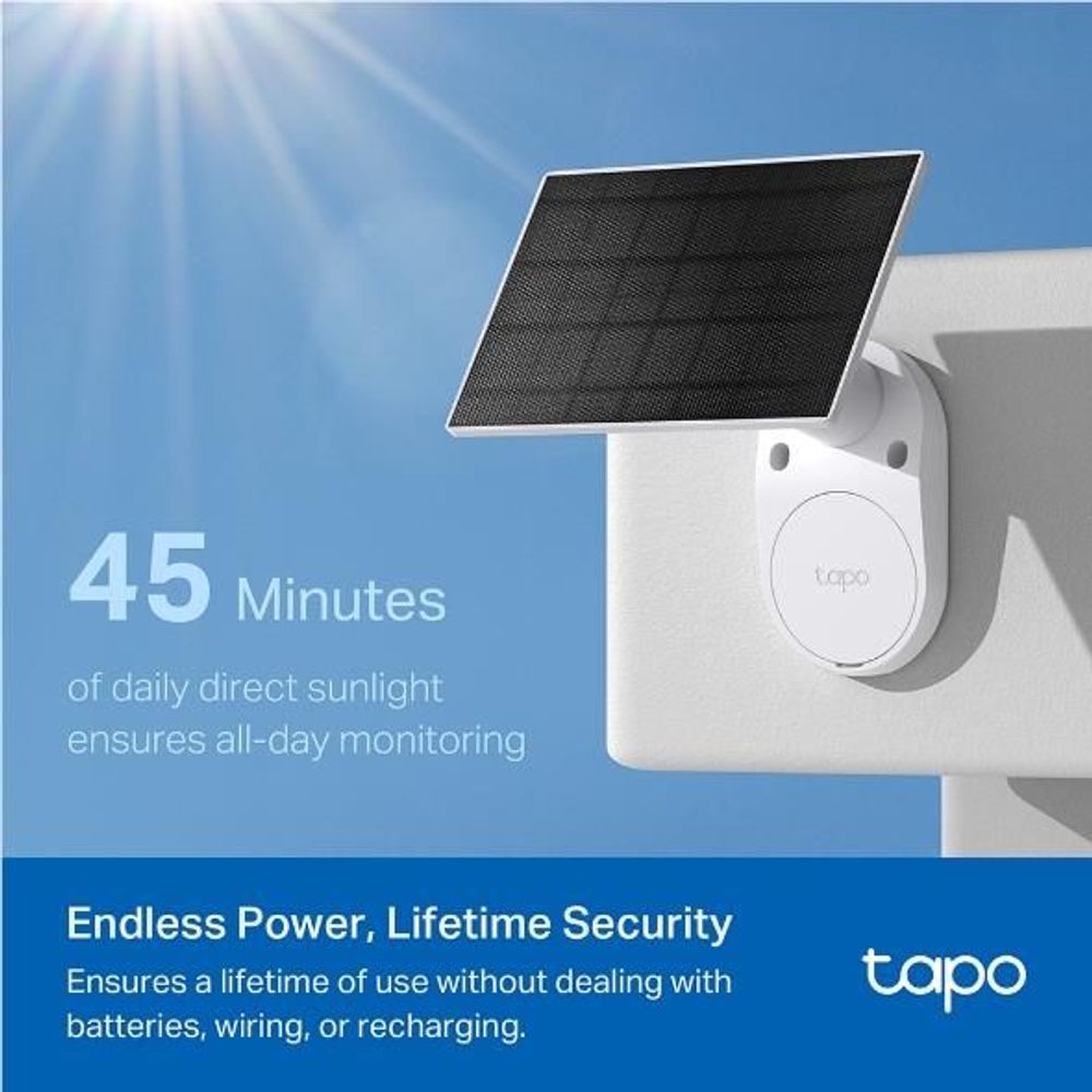 Tapo C410 Solar-Powered Security Camera Kit (3-Pack)