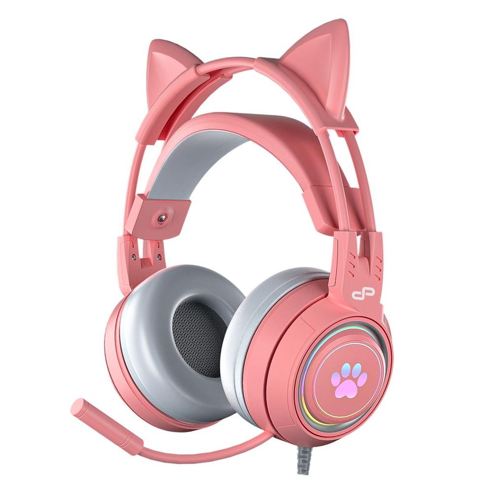 PowerPlay Cat RGB Gaming Headset (Pink)