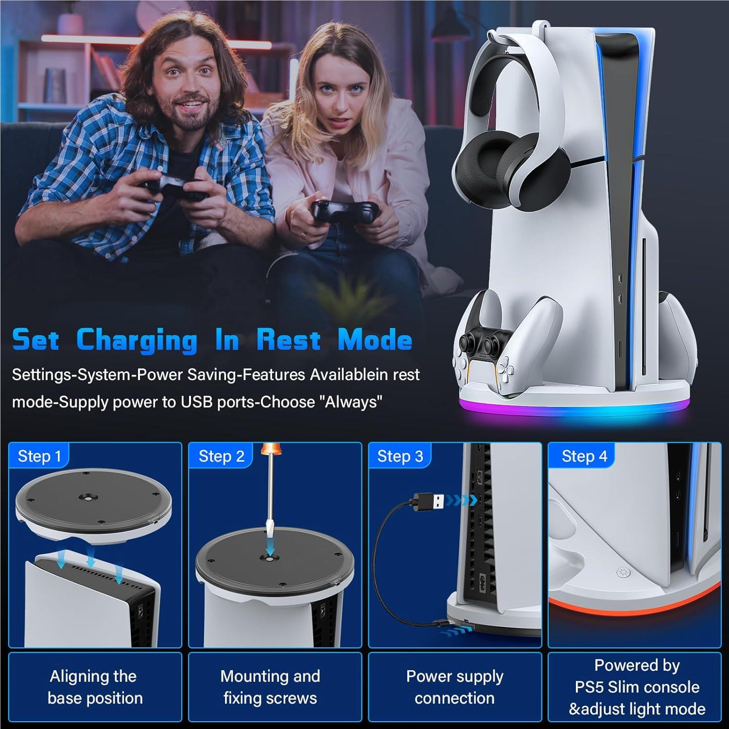 Playmax Charging Stand for Playstation 5 Slim