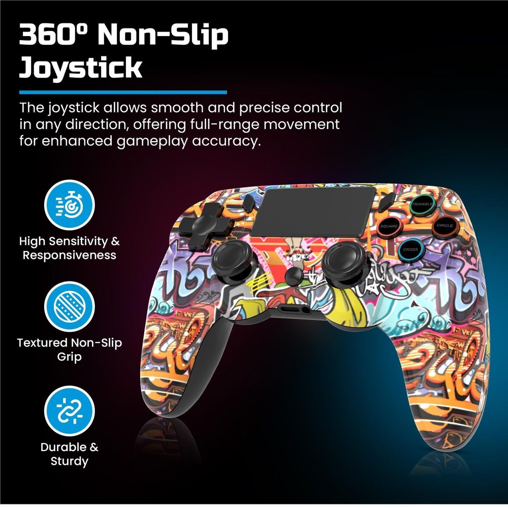 Playmax Wireless Controller V2 for PlayStation 4 (Graffiti)