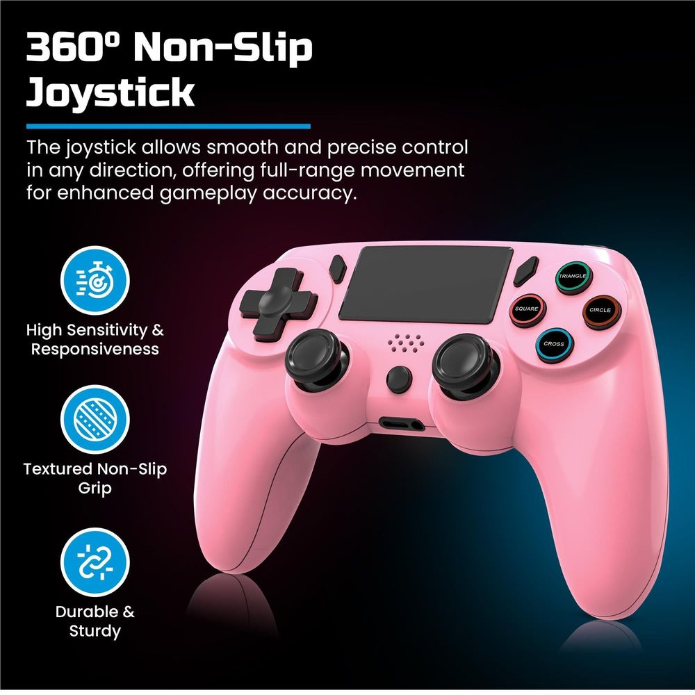 Playmax Wireless Controller V2 for PlayStation 4 (Pink)