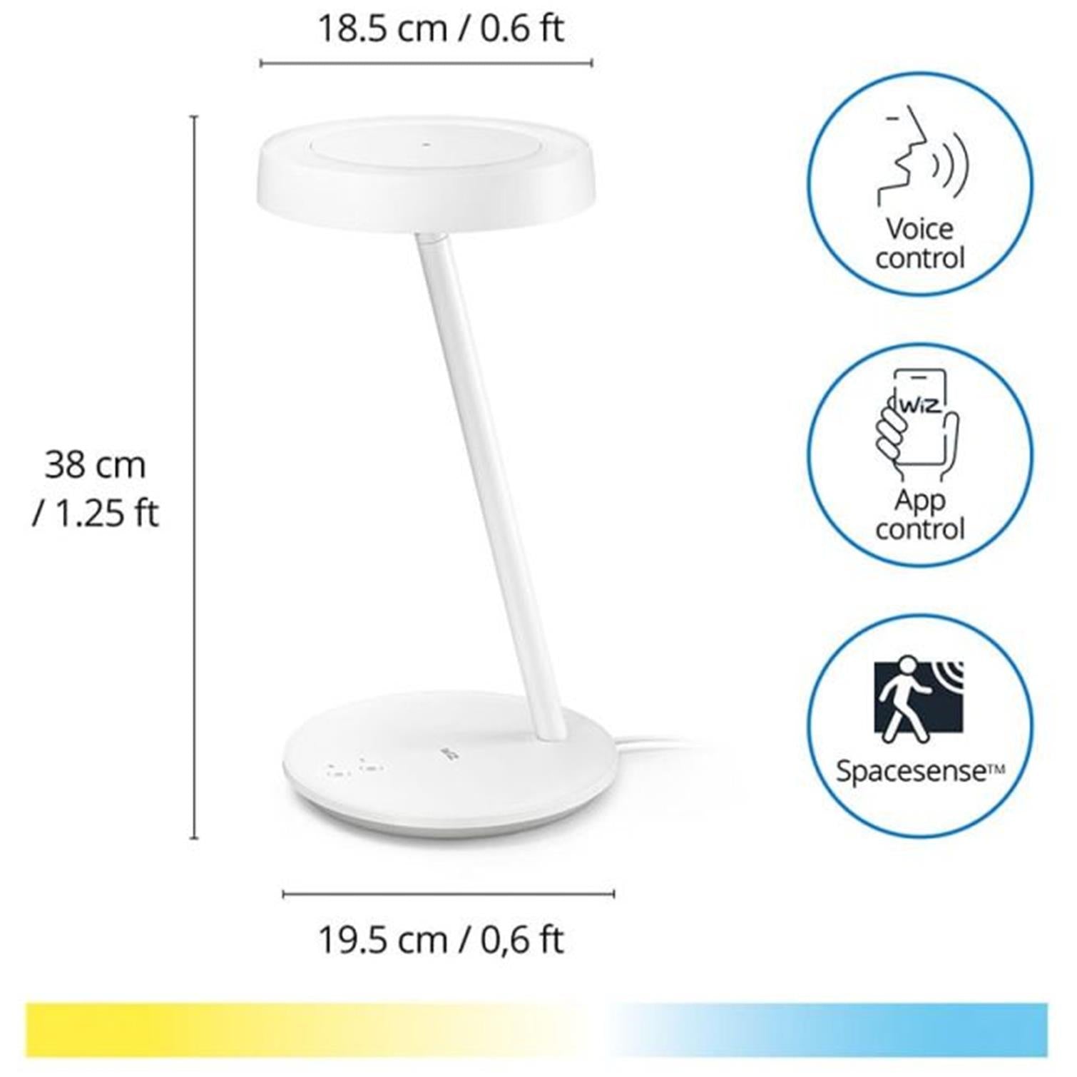 WiZ Wi-Fi Bluetooth Portrait Desk Lamp