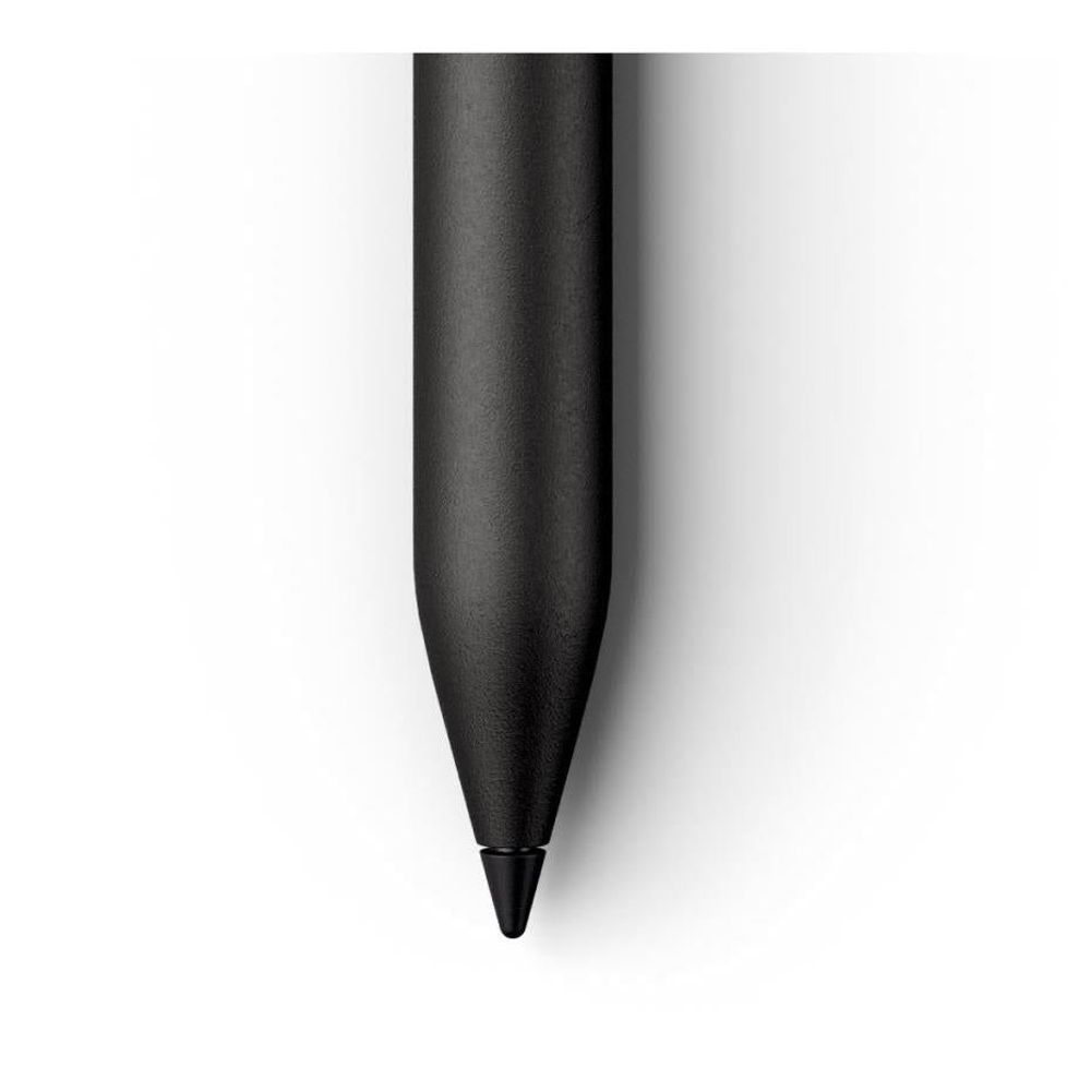 Warm black marker tip close-up