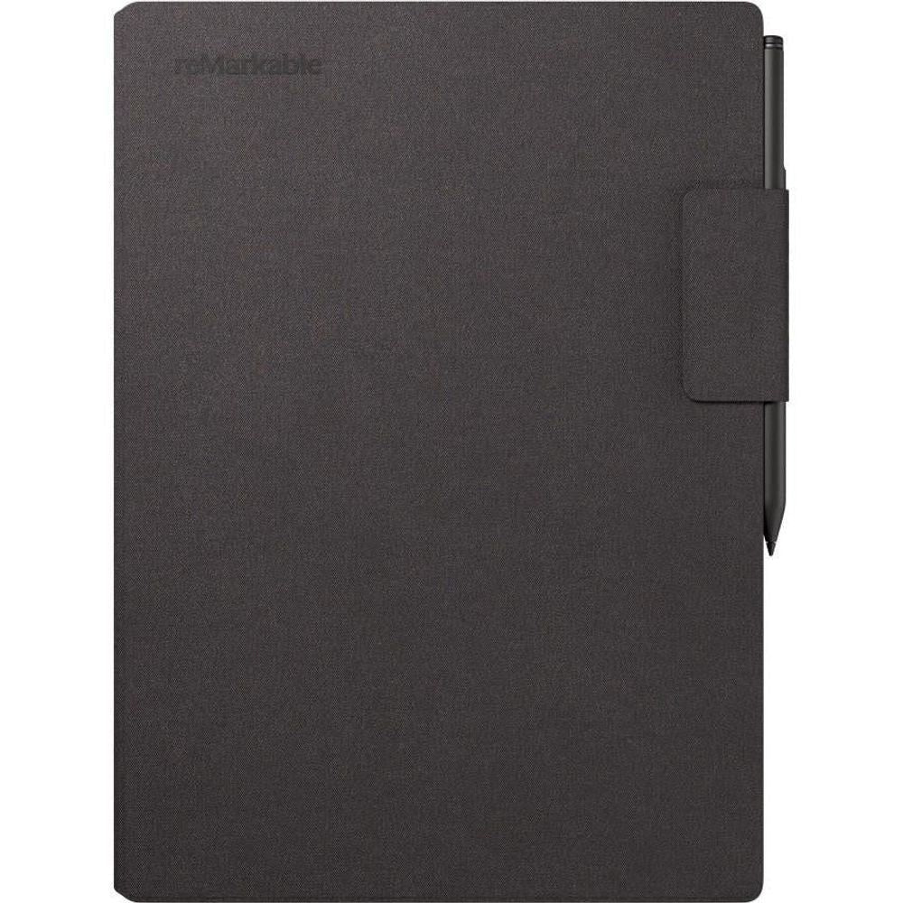 Basalt mosaic-weave folio case for reMarkable Paper Pro with front cover flap