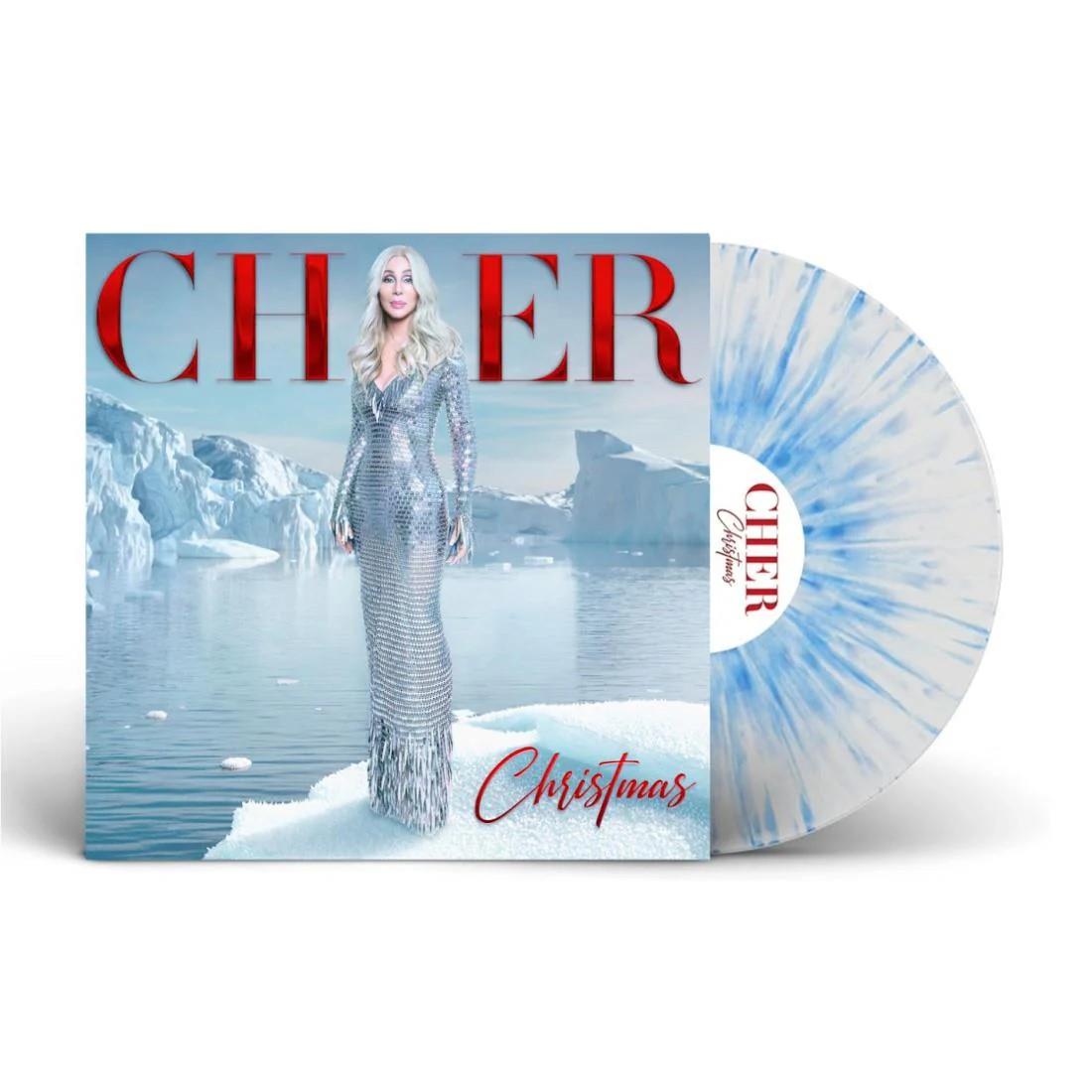 Christmas (Blue/White Marbled Vinyl) - By: Cher