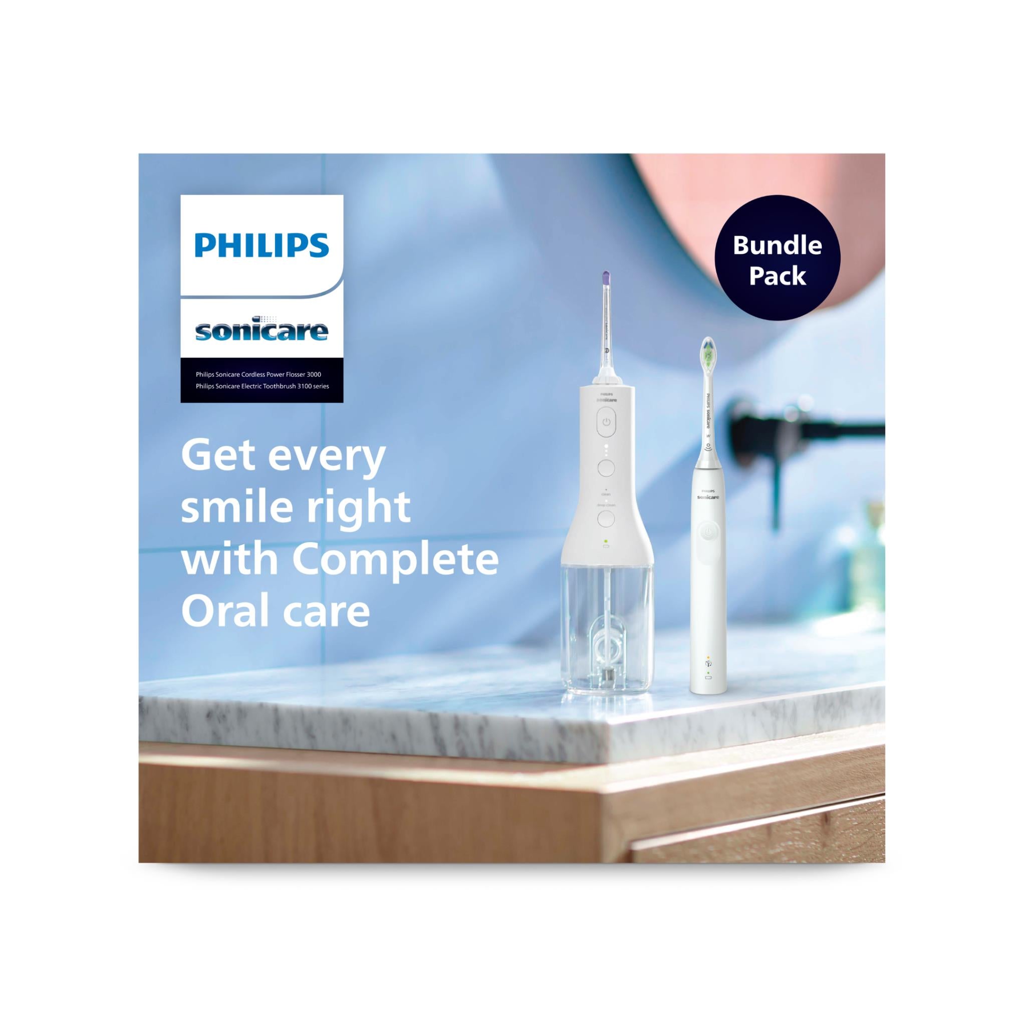 Philips Sonicare 3100 Handle & Powerflosser Bundle