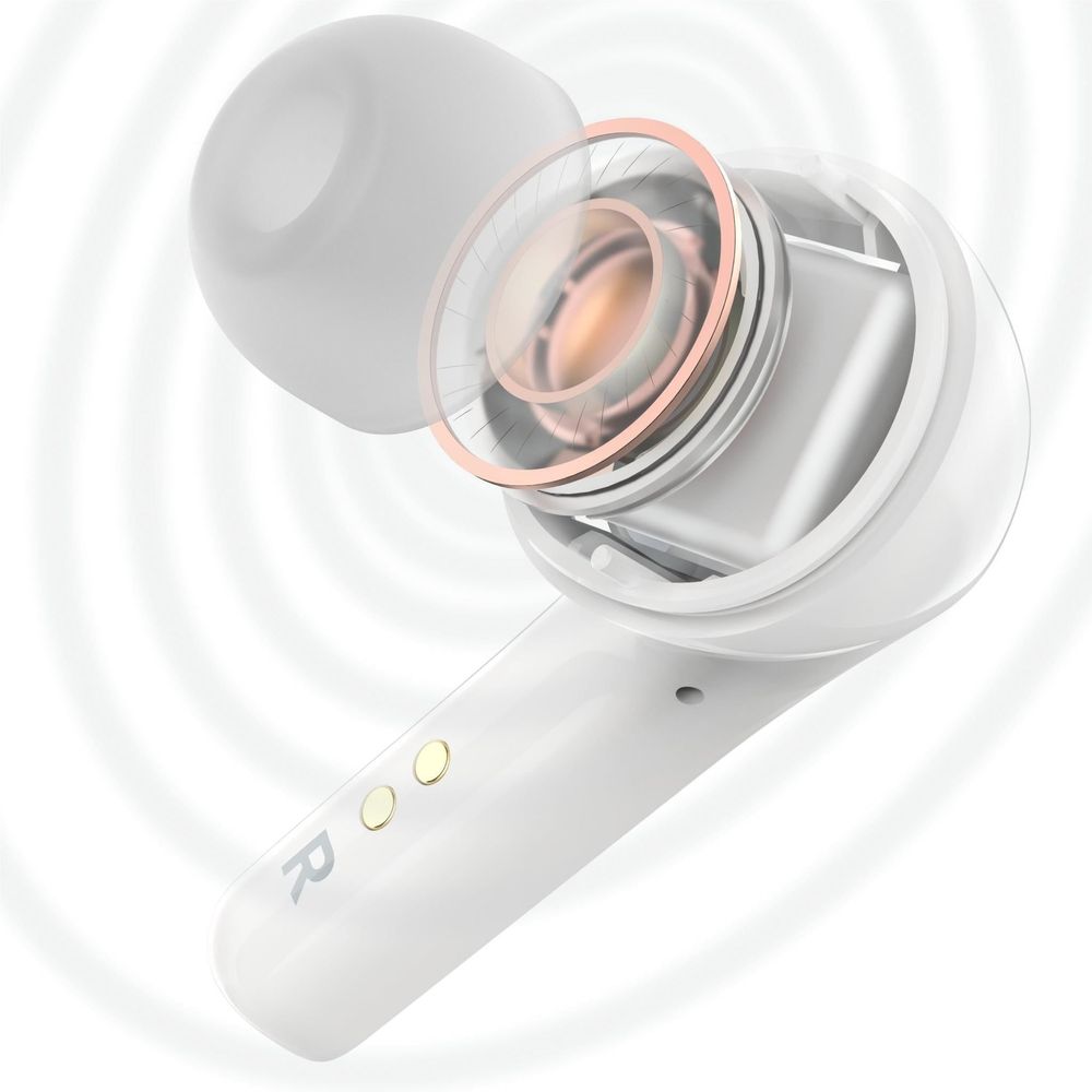 Belkin SoundForm Motion 2 True Wireless Headphones (White)