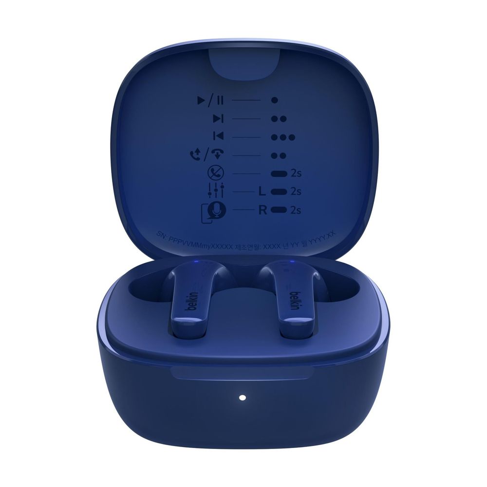 Belkin SoundForm Motion 2 True Wireless Headphones (Blue)