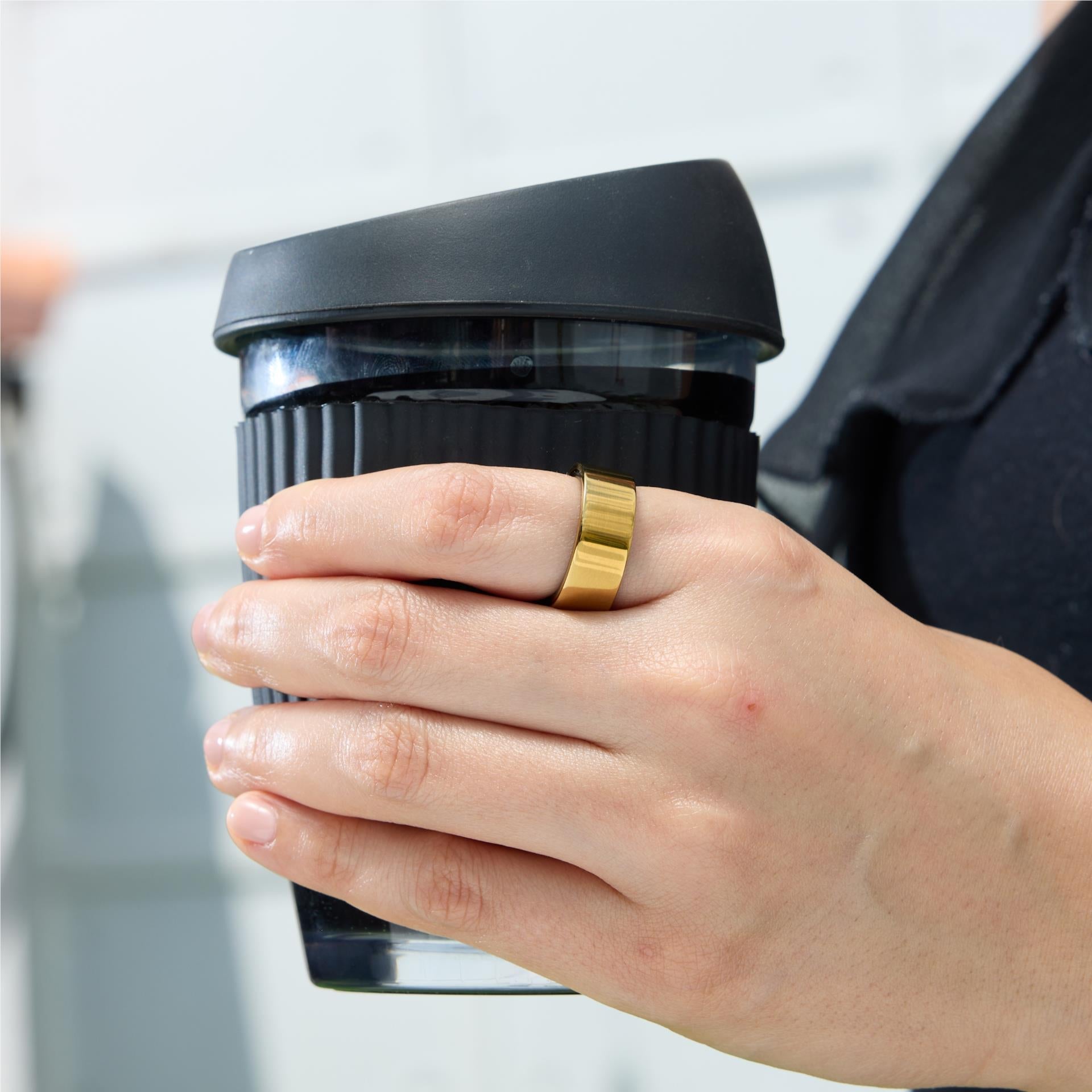Ultrahuman Ring Air smart ring in Bionic Gold, size 10, image 8 - Smart Rings at Tech Supply Shed NZ