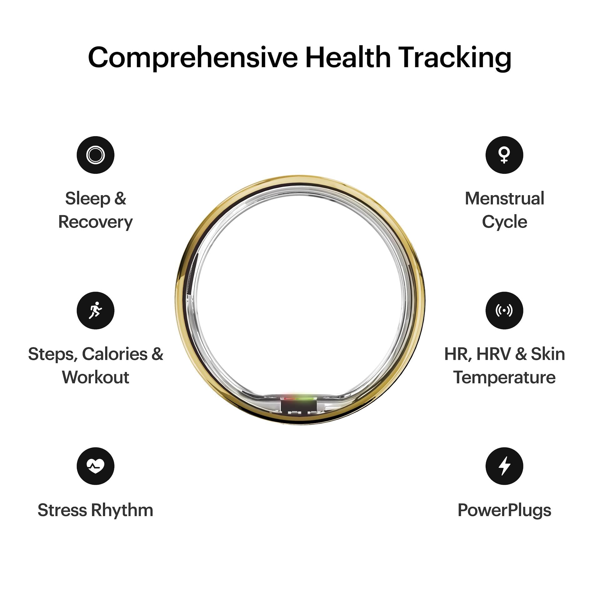 Ultrahuman Ring Air smart ring in Bionic Gold, size 14, image 3 - Smart Rings at Tech Supply Shed NZ