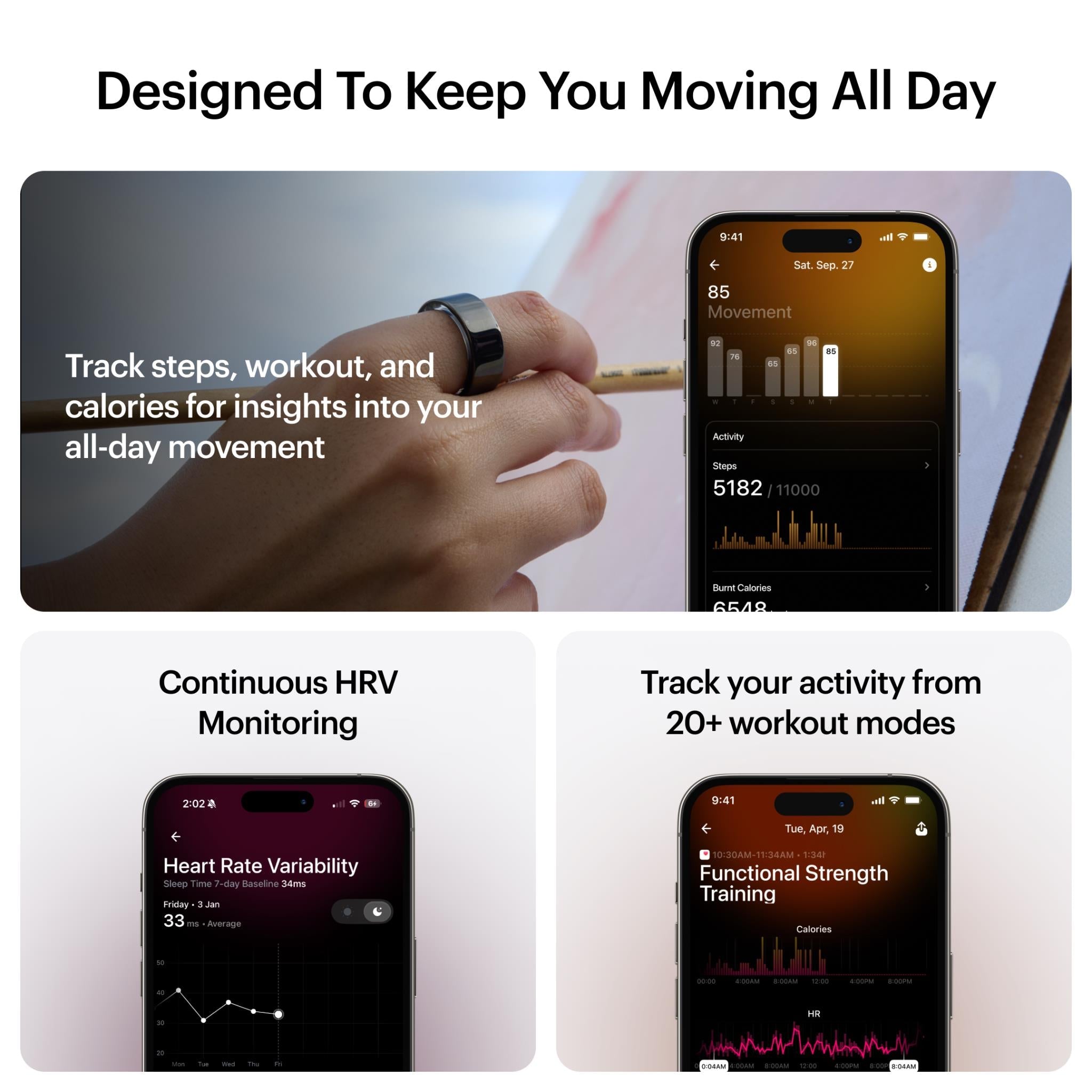 Ultrahuman Ring AIR (Aster Black)