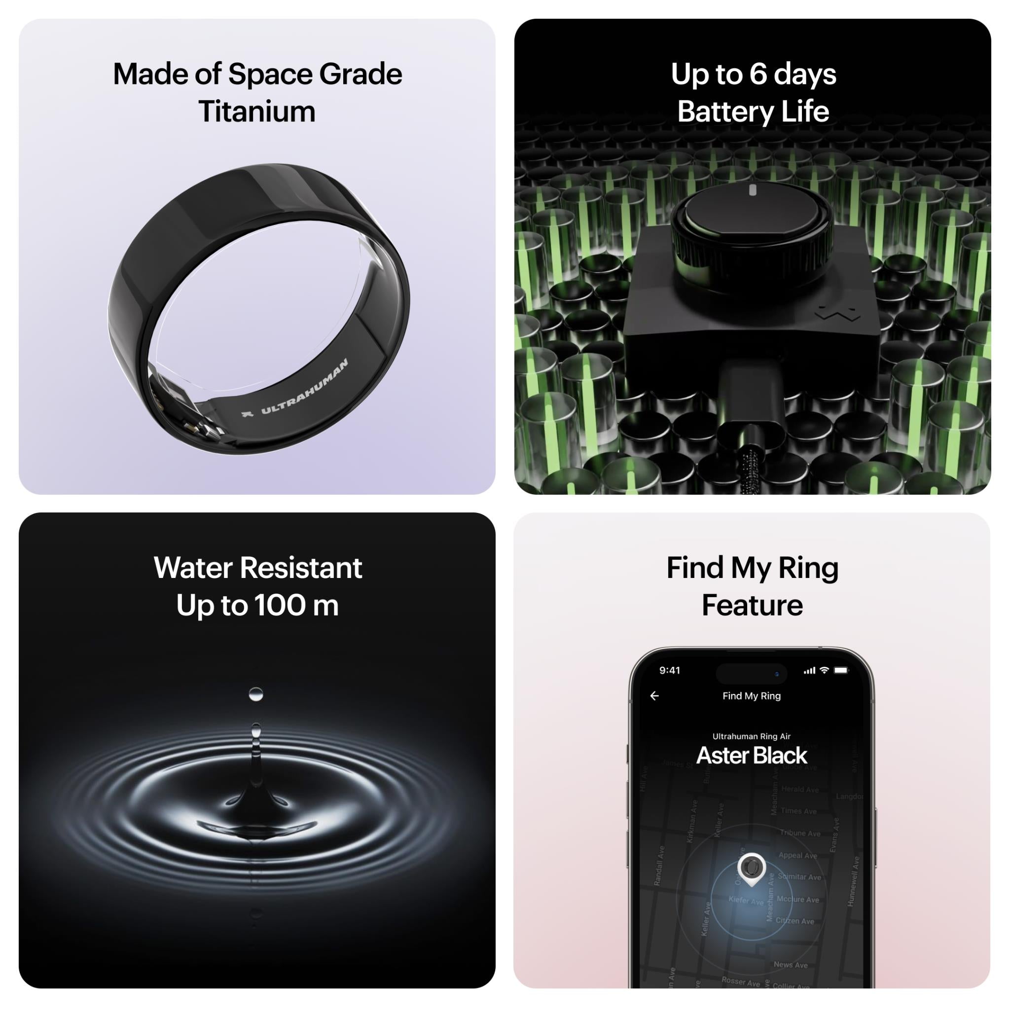 Ultrahuman Ring AIR (Aster Black)