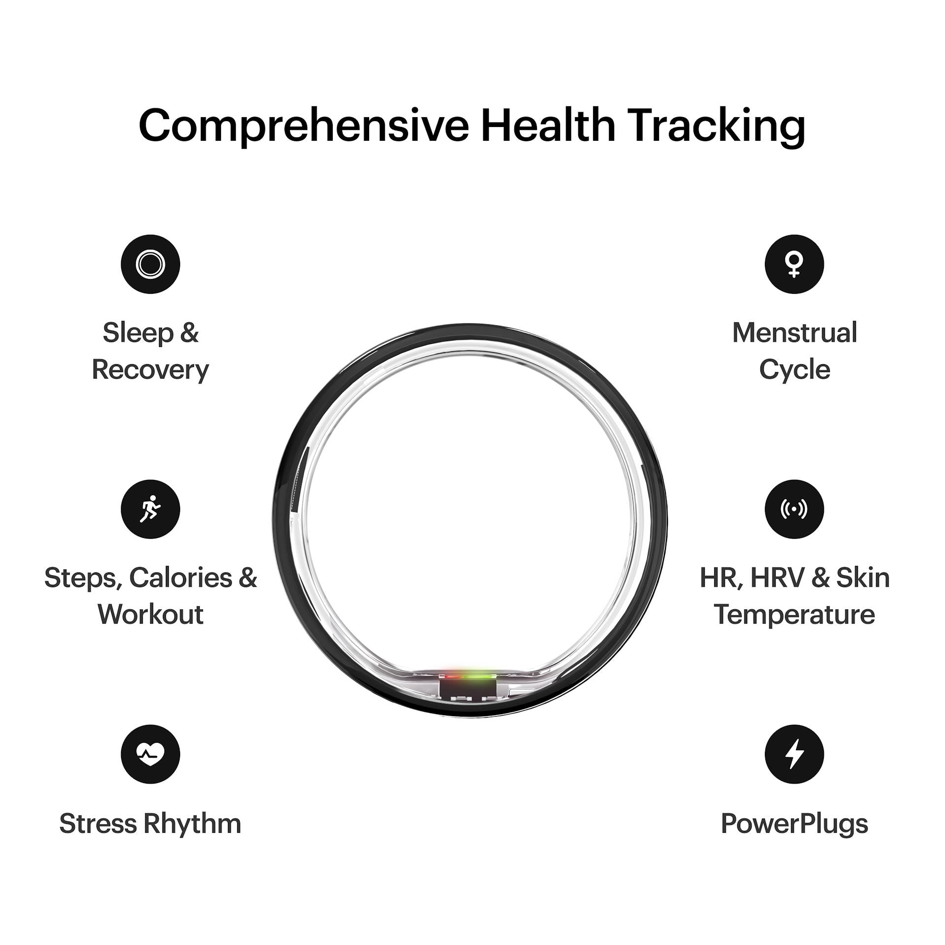 Ultrahuman Ring Air smart ring in Aster Black, size 7, image 3 - Smart Rings at Tech Supply Shed NZ