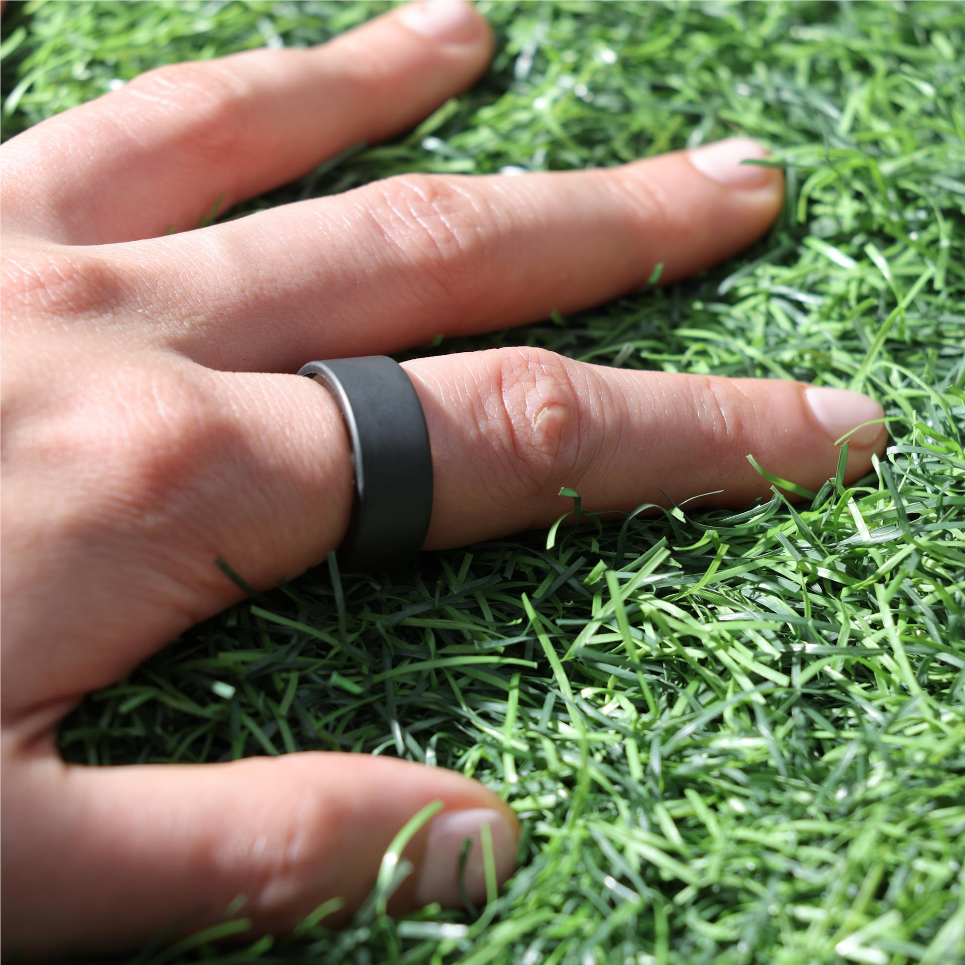 Ultrahuman Ring Air smart ring in matte grey, size 8, image 8 - Smart Rings at Tech Supply Shed NZ
