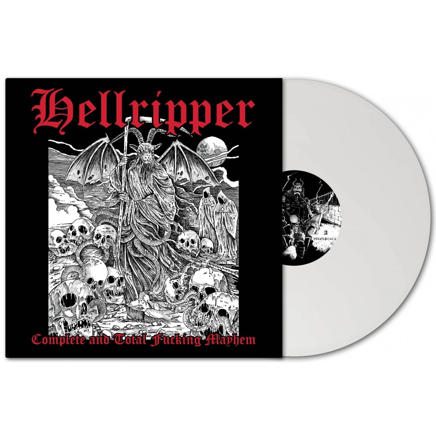 Complete & Total Fucking Mayhem (White Vinyl) - By: Hellripper