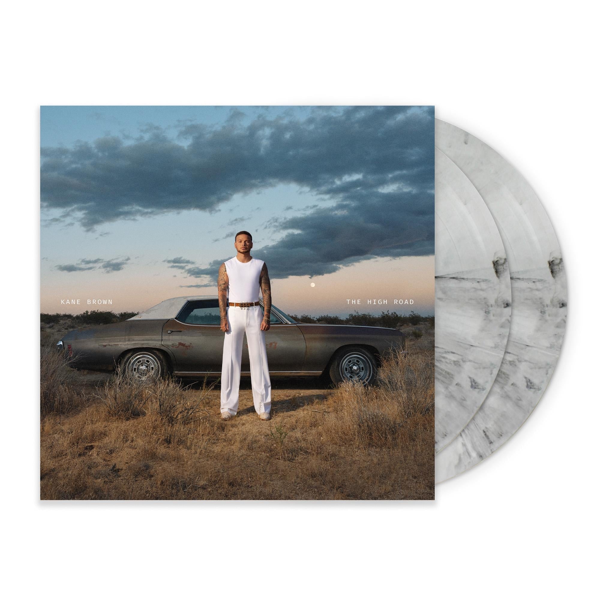 The High Road (Black & White Swirl Vinyl) - By: Kane Brown
