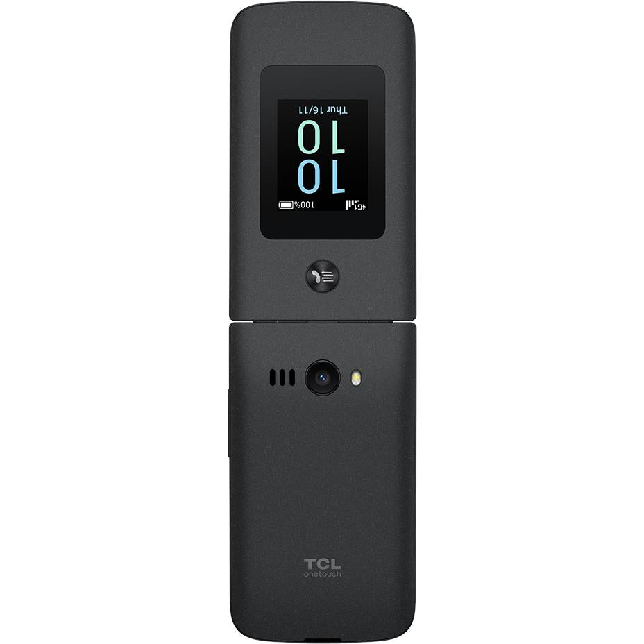 Alcatel 4043 4G flip phone in Black with charging cradle, image 8 - Mobile Phones at Tech Supply Shed NZ