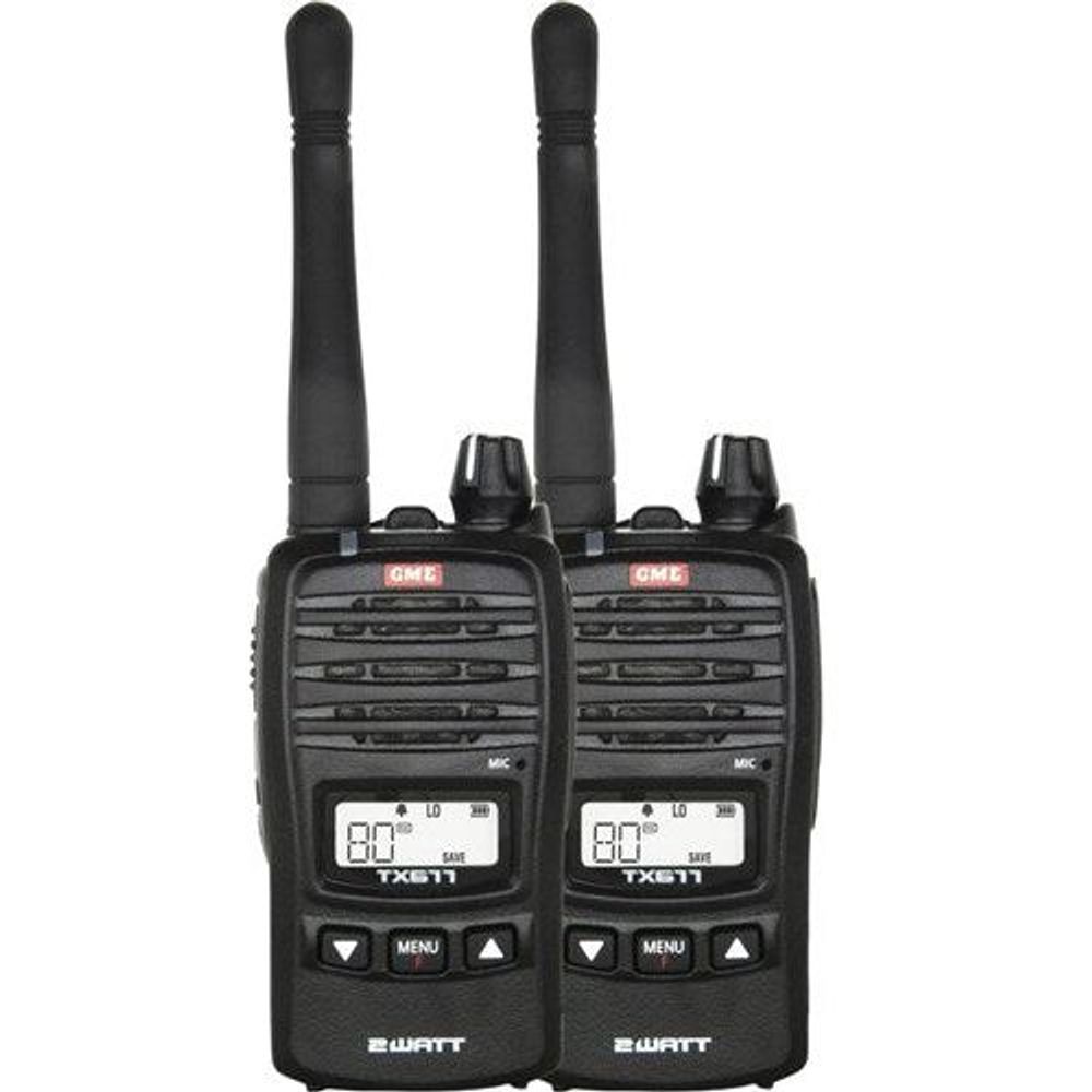 GME 2W UHF Transceiver TX677TP Twin Pack