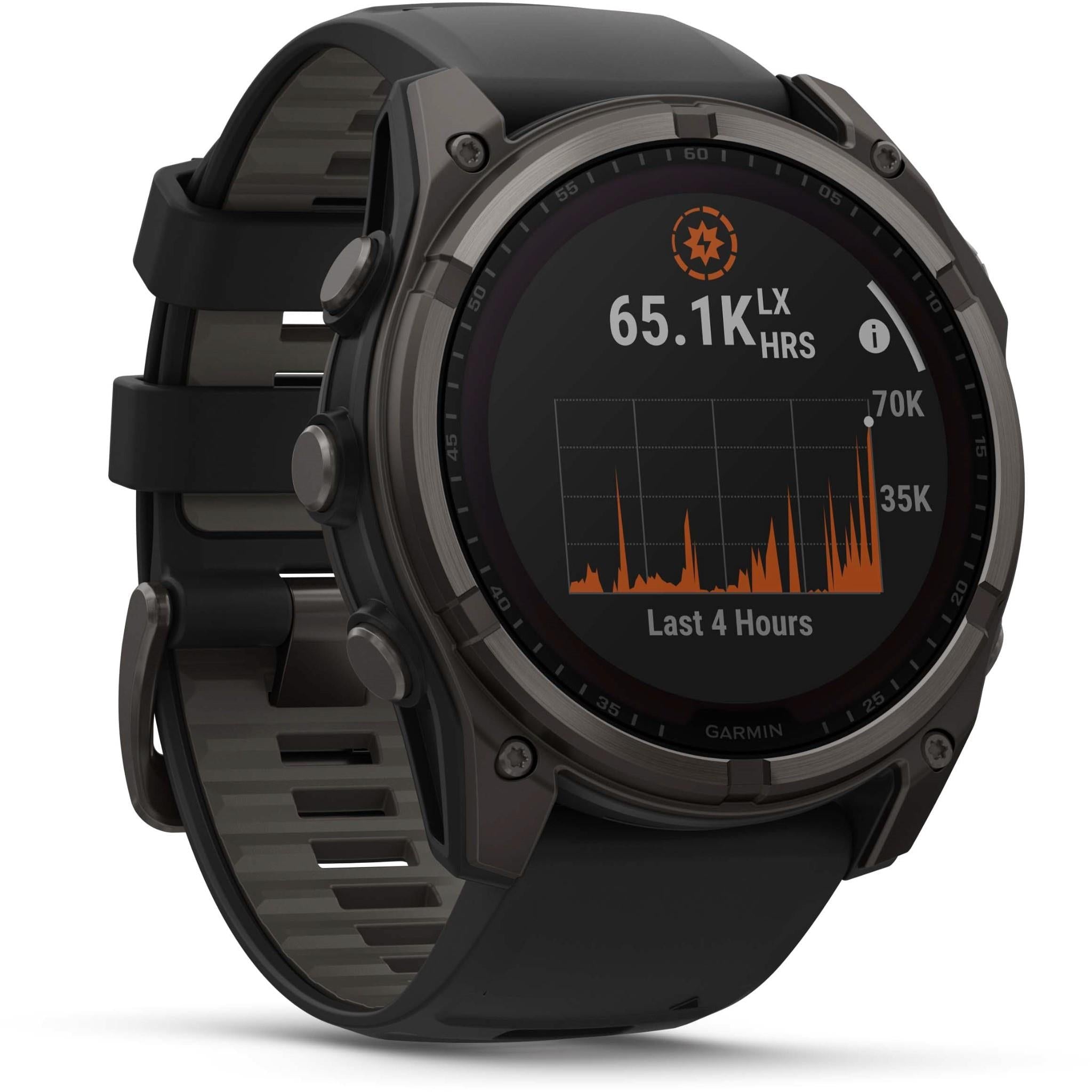 Garmin fenix 8 51mm SOLAR Sapphire Edition Carbon Grey Titanium with Black + Pebble Grey Band