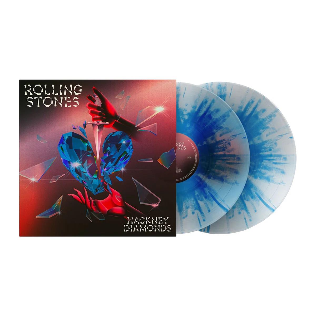 Hackney Diamonds: First Anniversary (Clear with Blue Splatter Vinyl) - By: The Rolling Stones