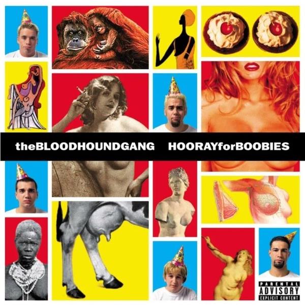 Hooray For Boobies 25th Anniversary (White Blue Yellow Splatter Vinyl) - By:Bloodhound Gang