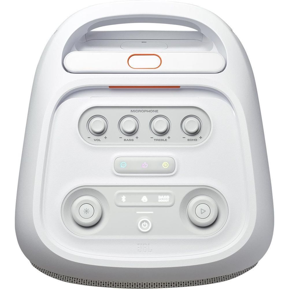 White speaker control panel with MIC controls, volume and buttons