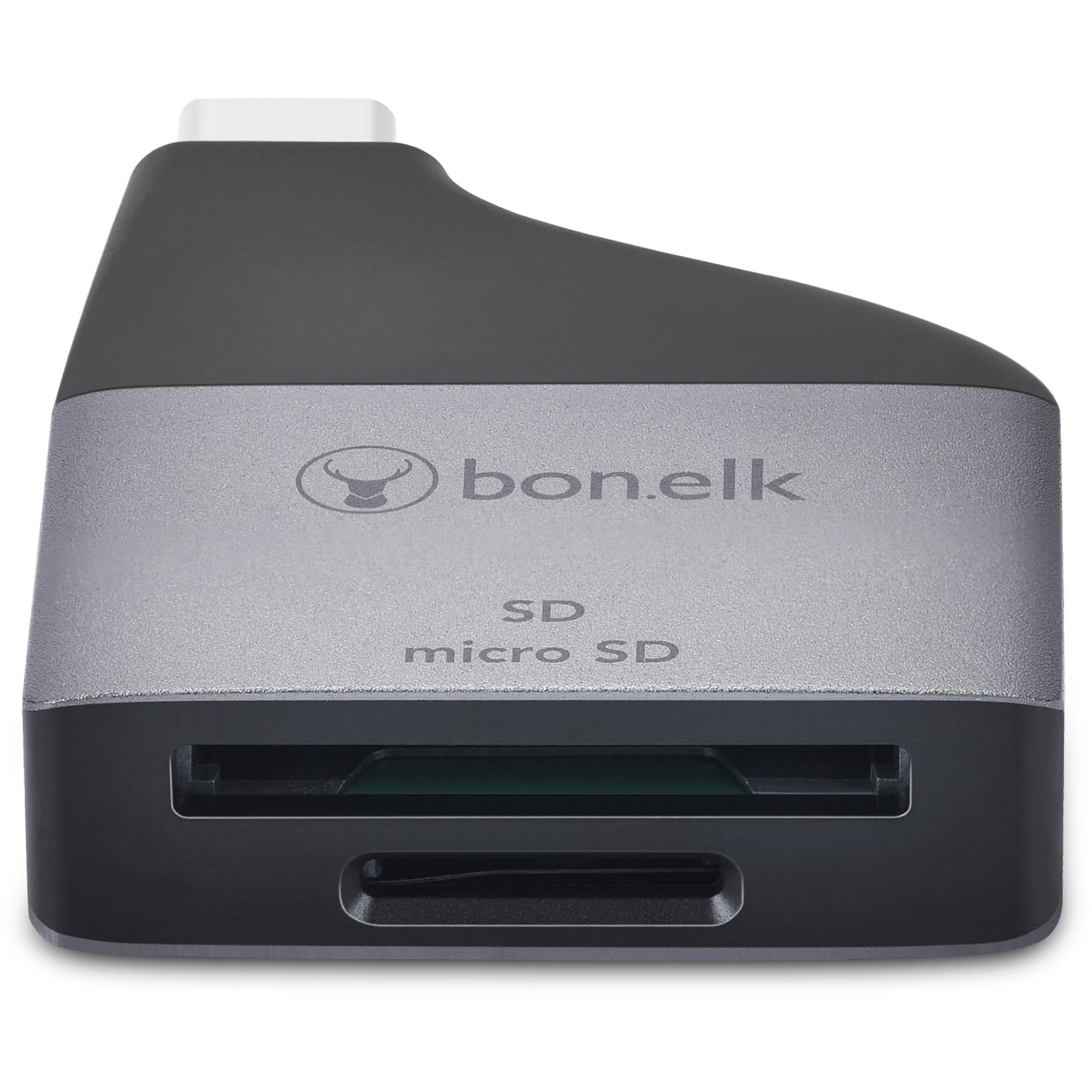 Bonelk USB-C to microSD/SD Card Reader (Grey)