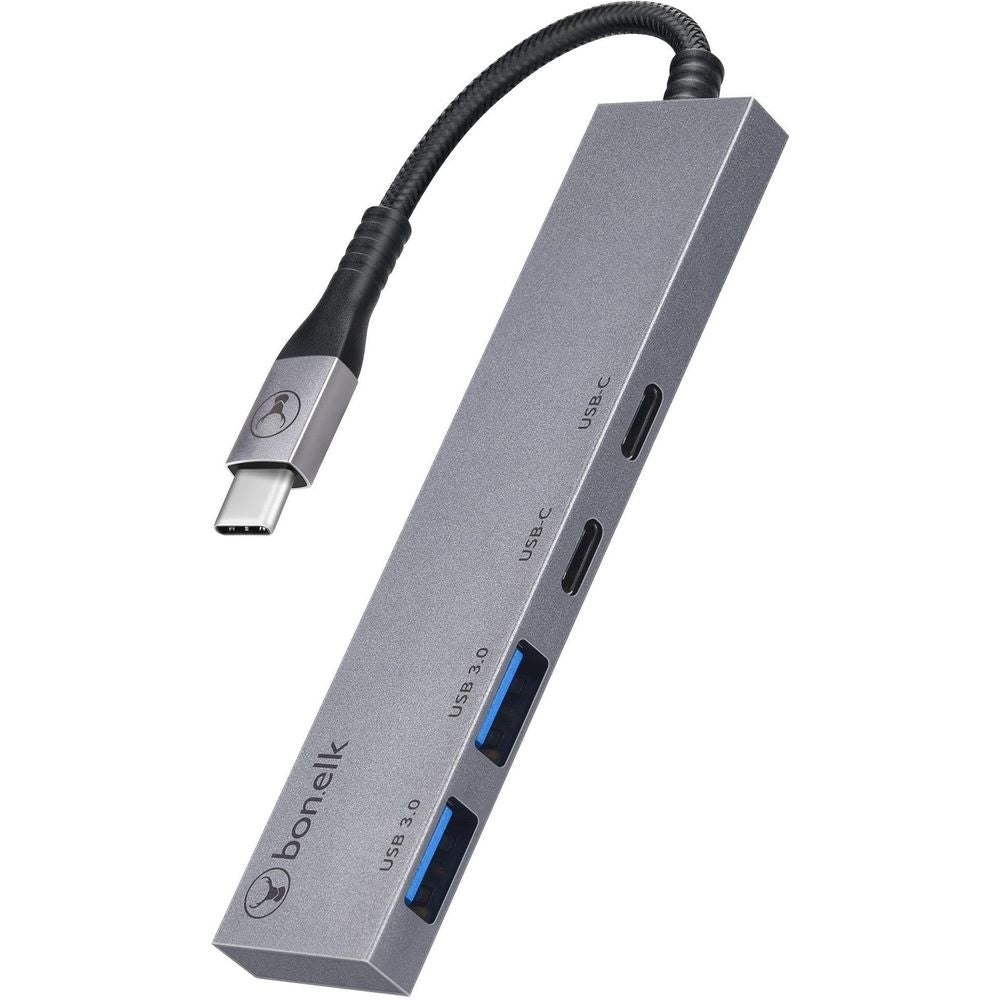 Bonelk Long-life USB-C 4 in 1 Multiport Slim Hub (Space Grey)