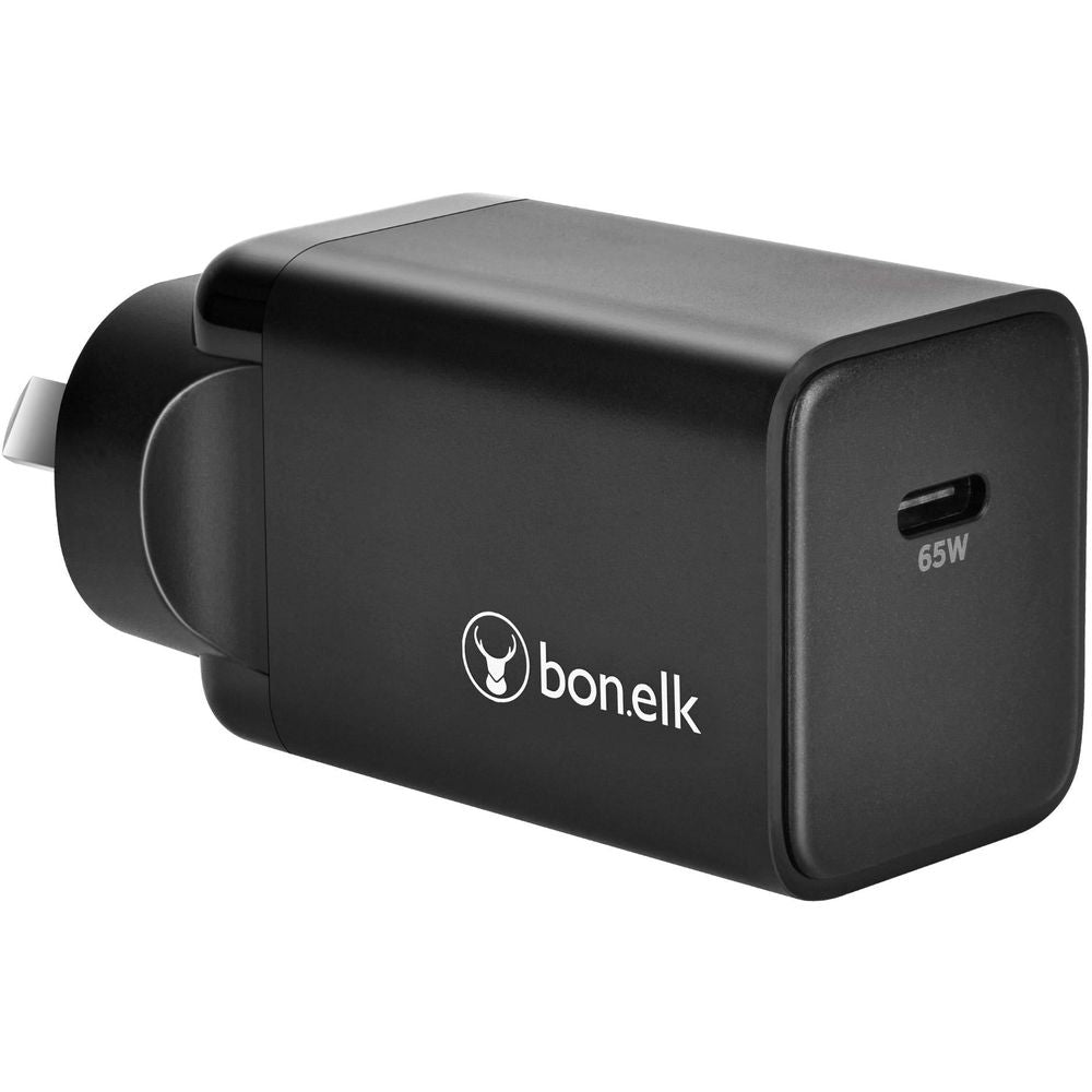 Bonelk 65W PD 3.0 USB-C GaN Wall Charger (Black)
